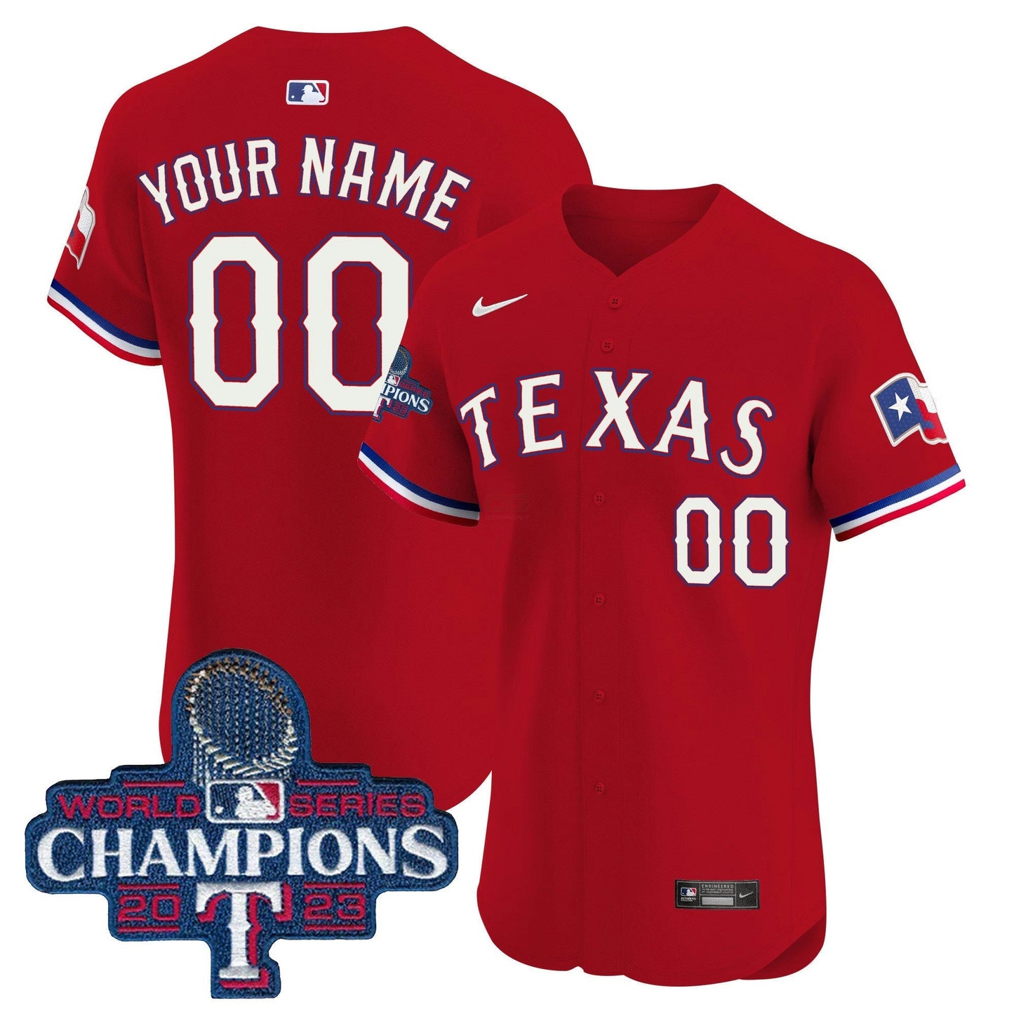 Camisa MLB Texas World Series Champions Vapor Premier Elite Jersey