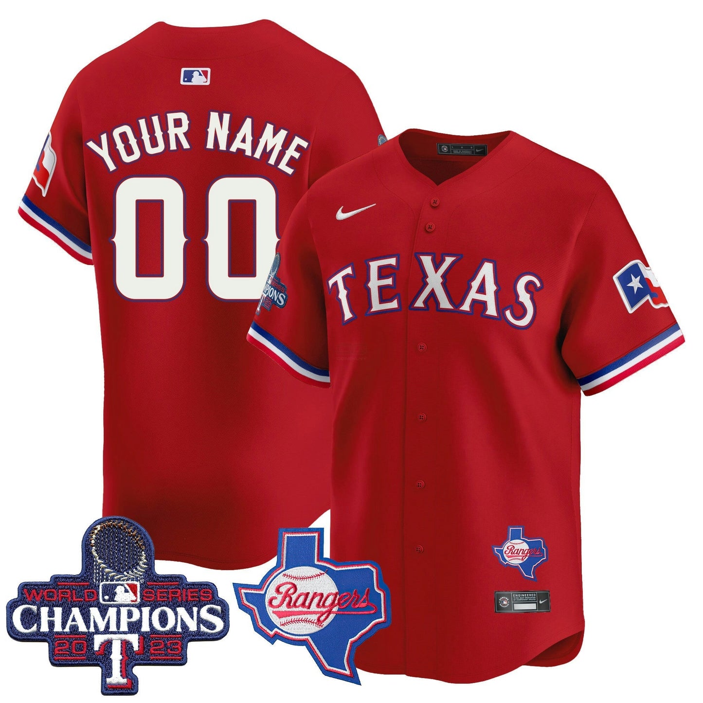 Camisa MLB Texas World Series Champions Vapor Premier Limited Jersey V2