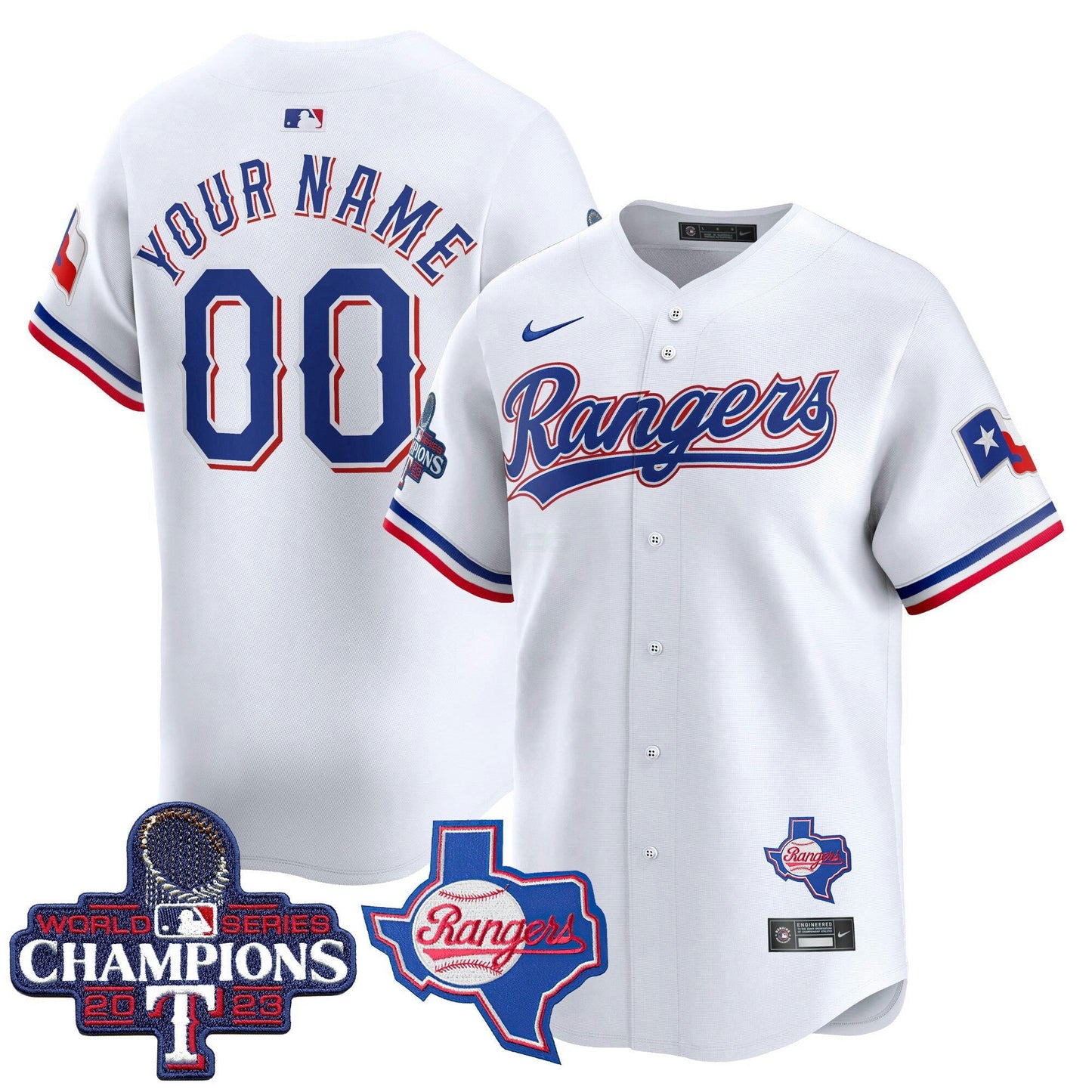 Camisa MLB Texas World Series Champions Vapor Premier Limited Jersey V2