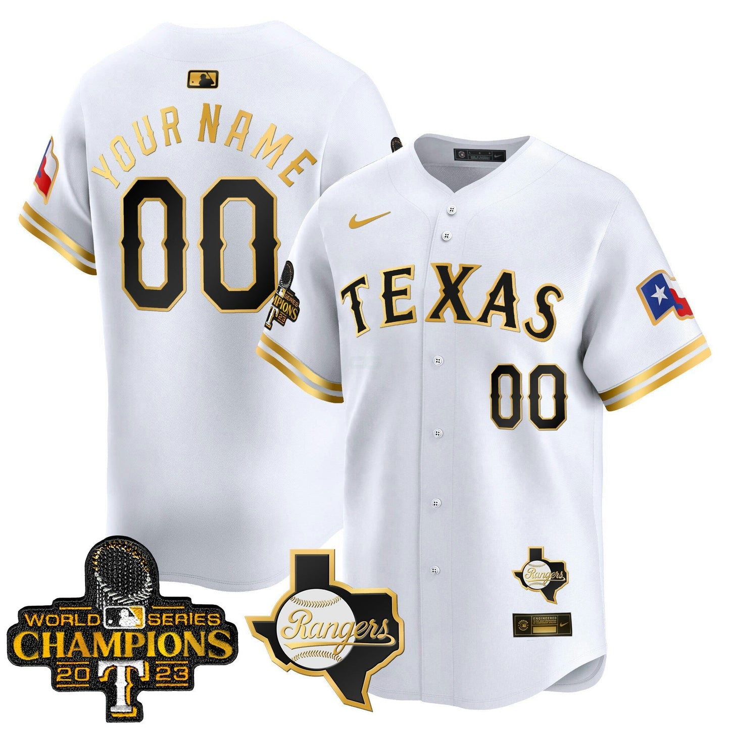 Camisa MLB Texas World Series Champions Vapor Premier Limited Jersey V2