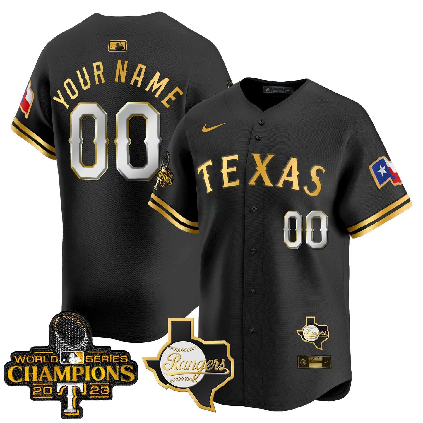 Camisa MLB Texas World Series Champions Vapor Premier Limited Jersey V2