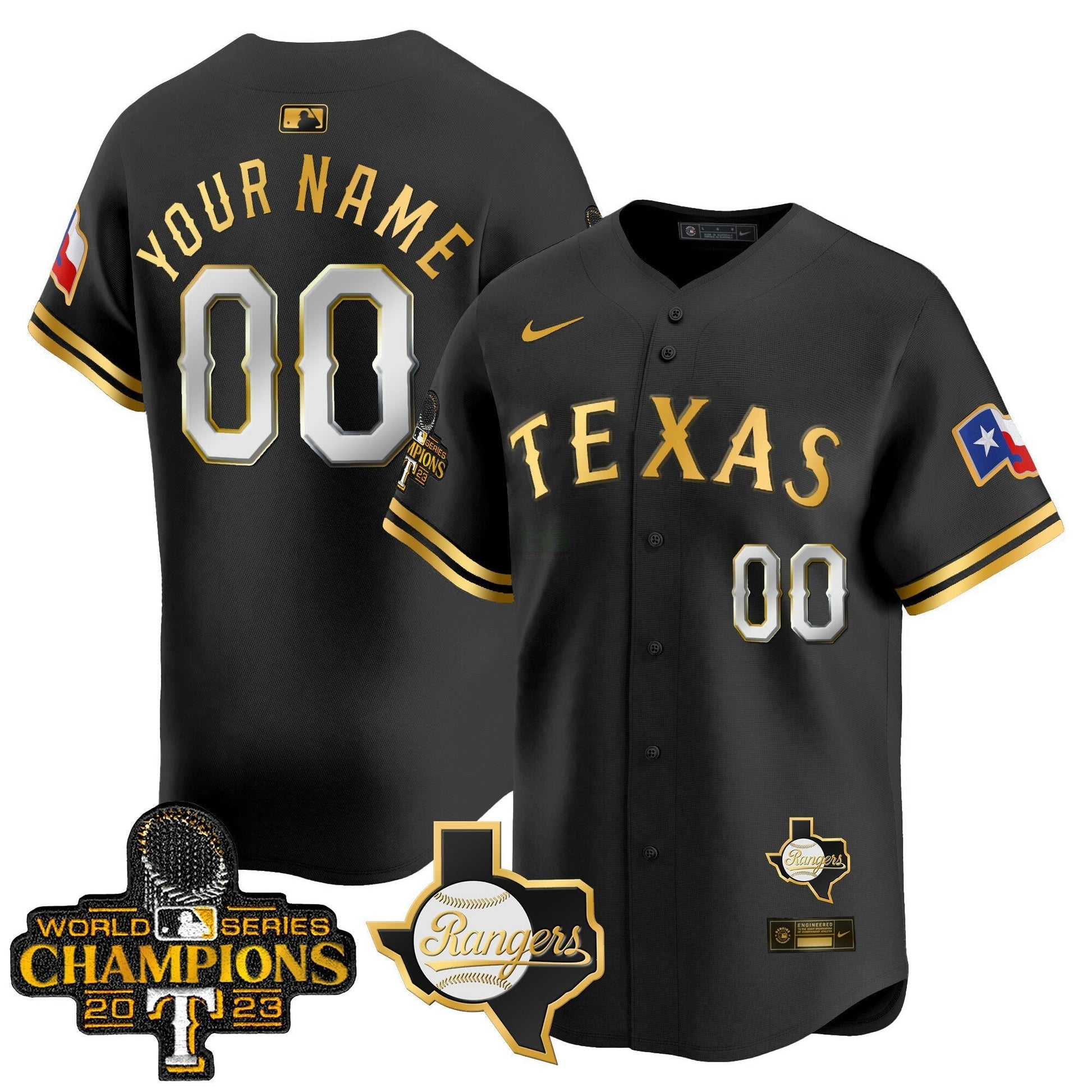 Camisa MLB Texas World Series Champions Vapor Premier Limited Jersey V2