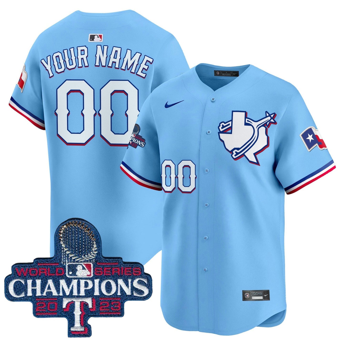 Camisa MLB Texas World Series Champions Vapor Premier Limited Jersey V3