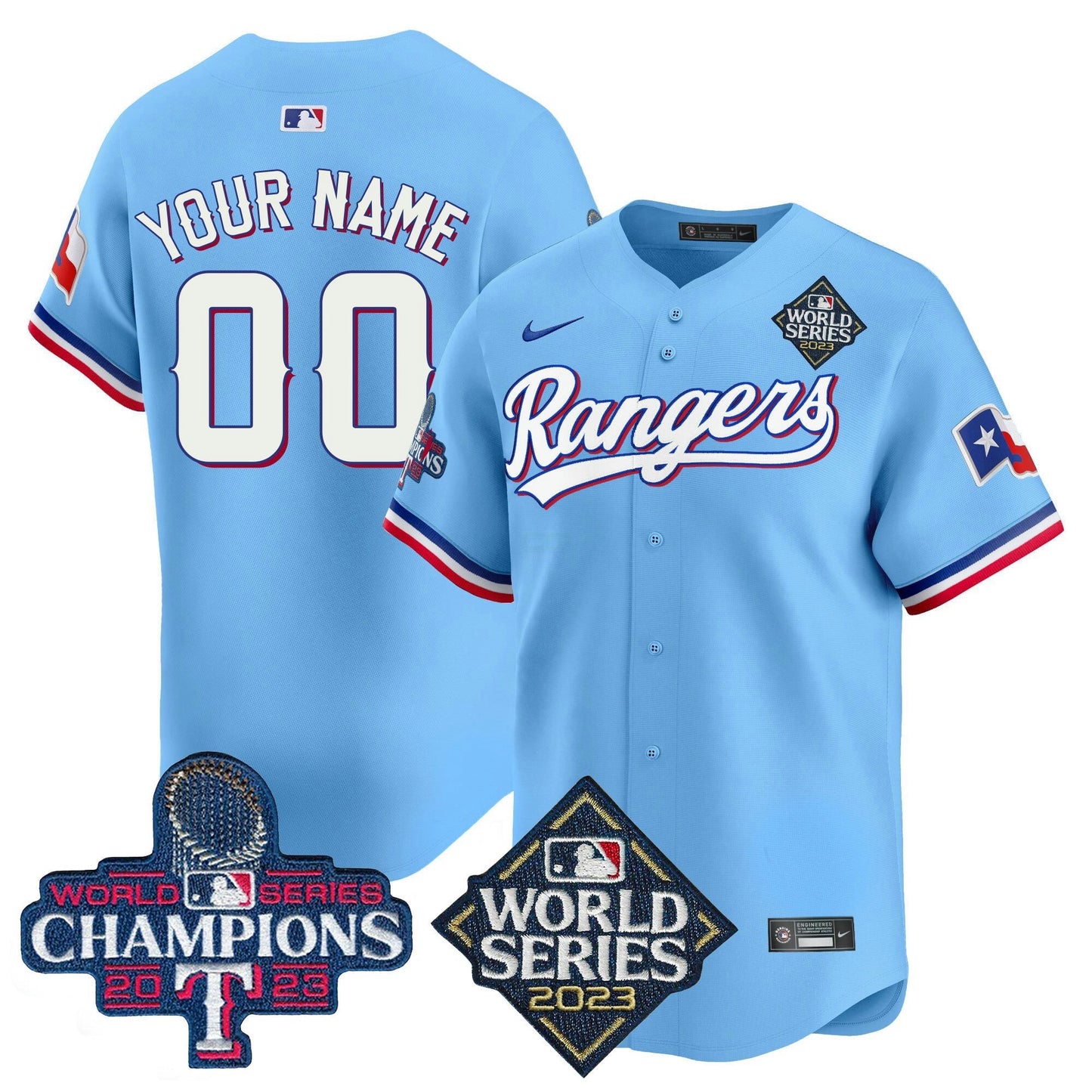 Camisa MLB Texas World Series Champions Vapor Premier Limited Jersey V4