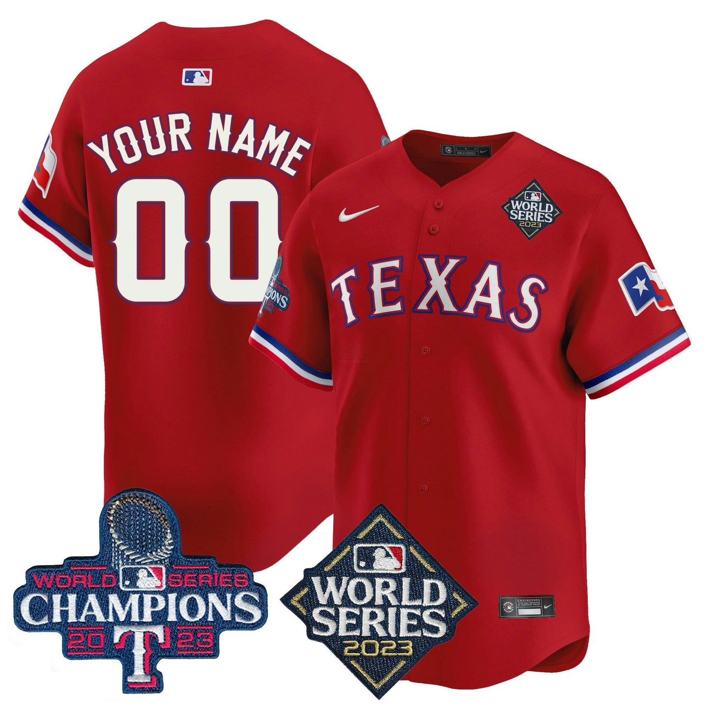 Camisa MLB Texas World Series Champions Vapor Premier Limited Jersey V4