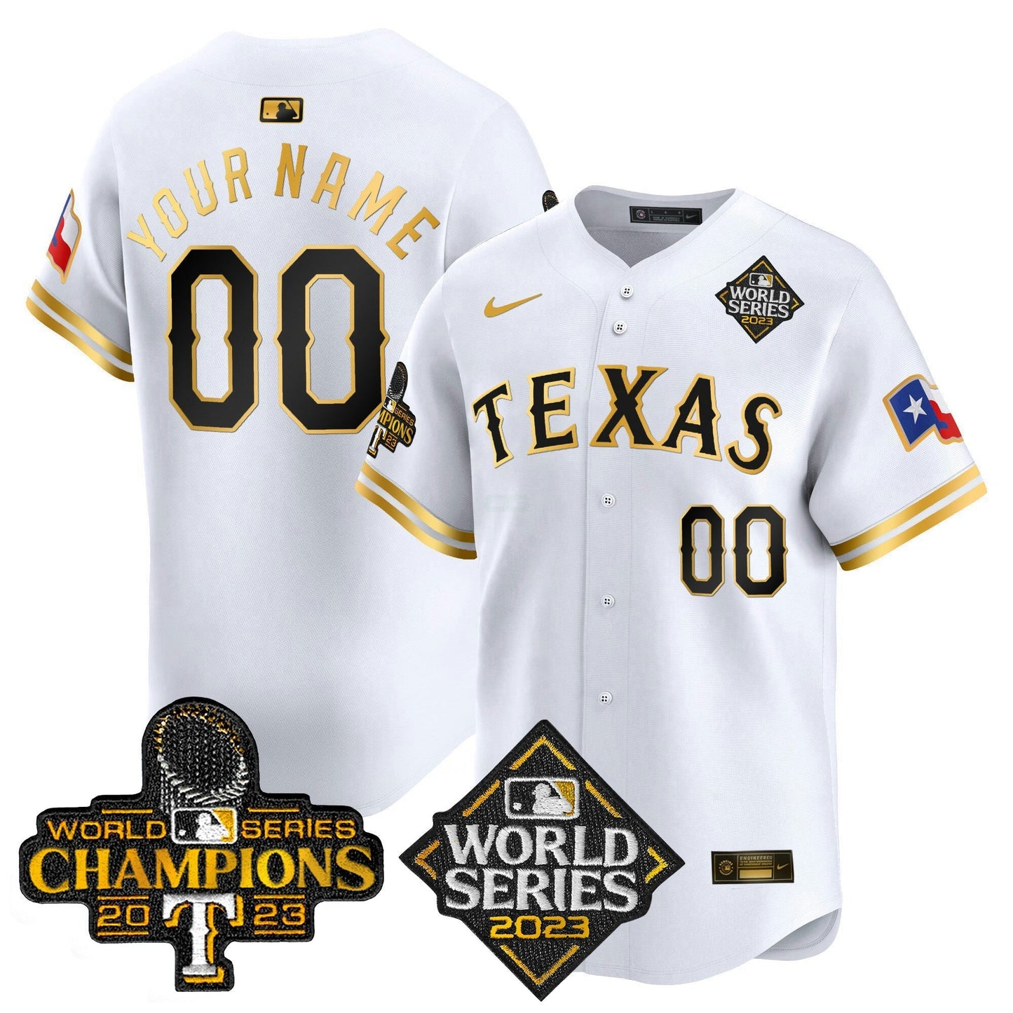 Camisa MLB Texas World Series Champions Vapor Premier Limited Jersey V4