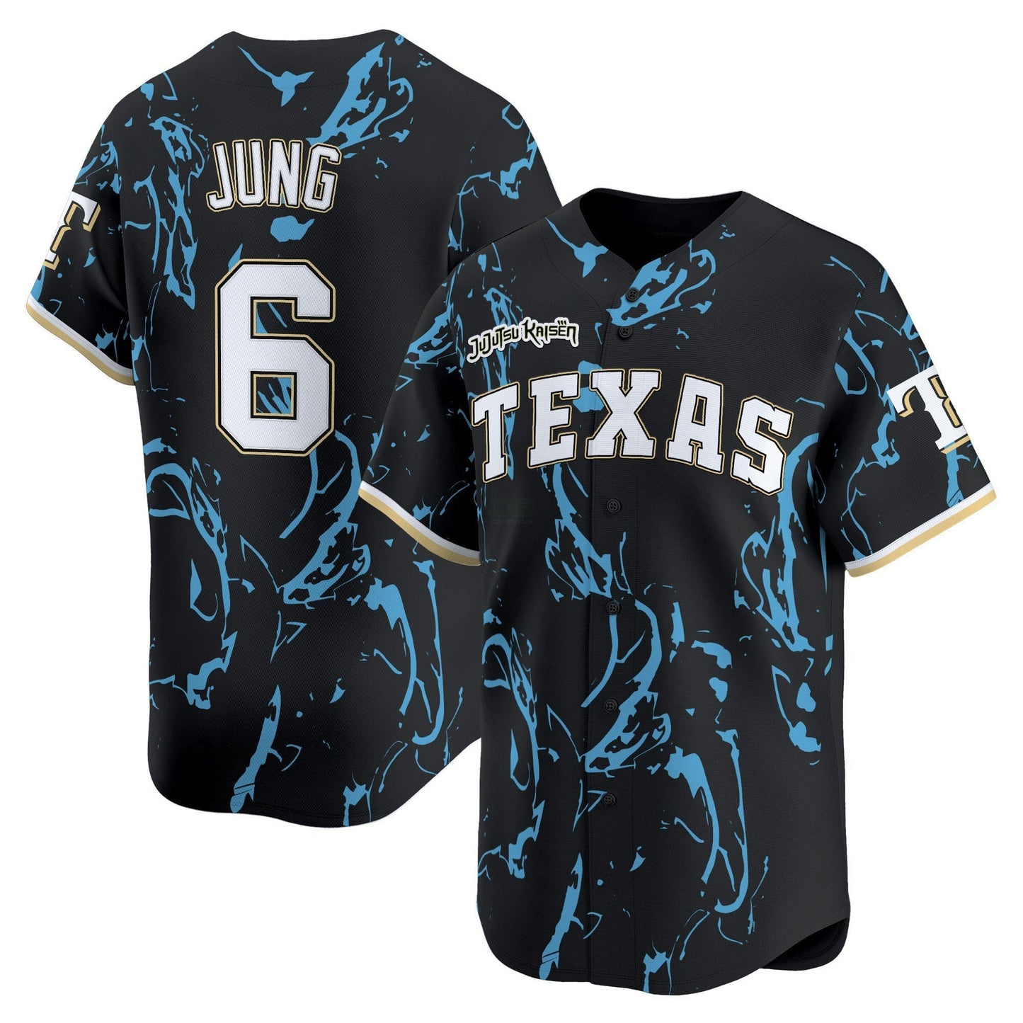 Camisa MLB Texas x Jujutsu Kaisen Vapor Premier Limited Jersey