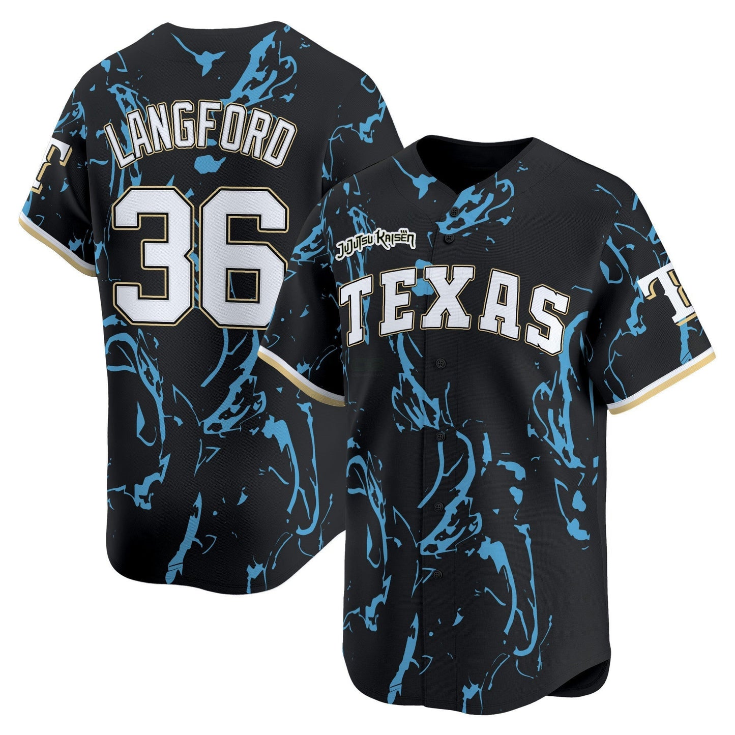 Camisa MLB Texas x Jujutsu Kaisen Vapor Premier Limited Jersey