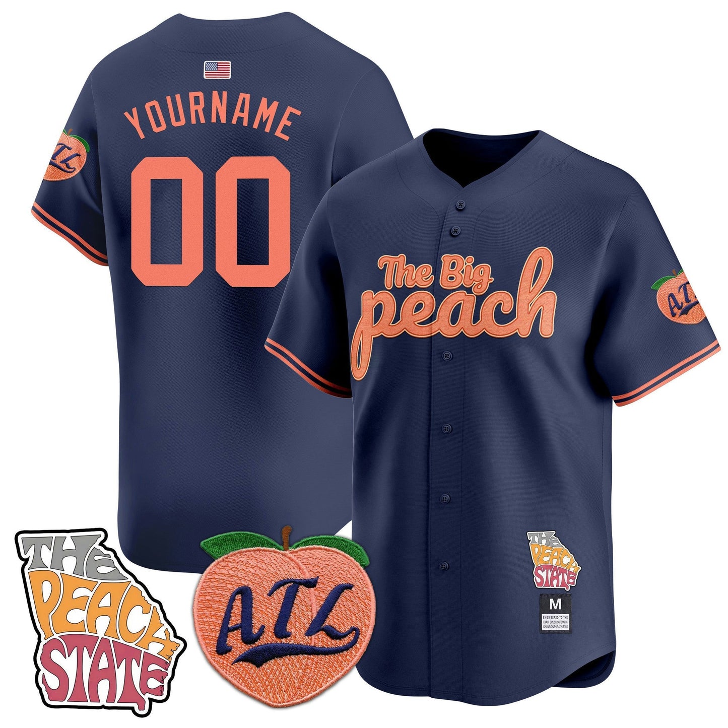 Camisa MLB Atlanta Braves The Big Peach Vapor Premier Limited Jersey