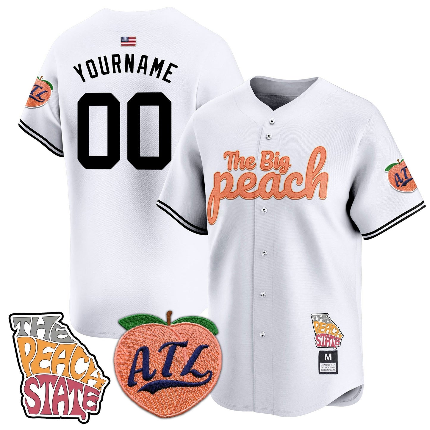 Camisa MLB Atlanta Braves The Big Peach Vapor Premier Limited Jersey