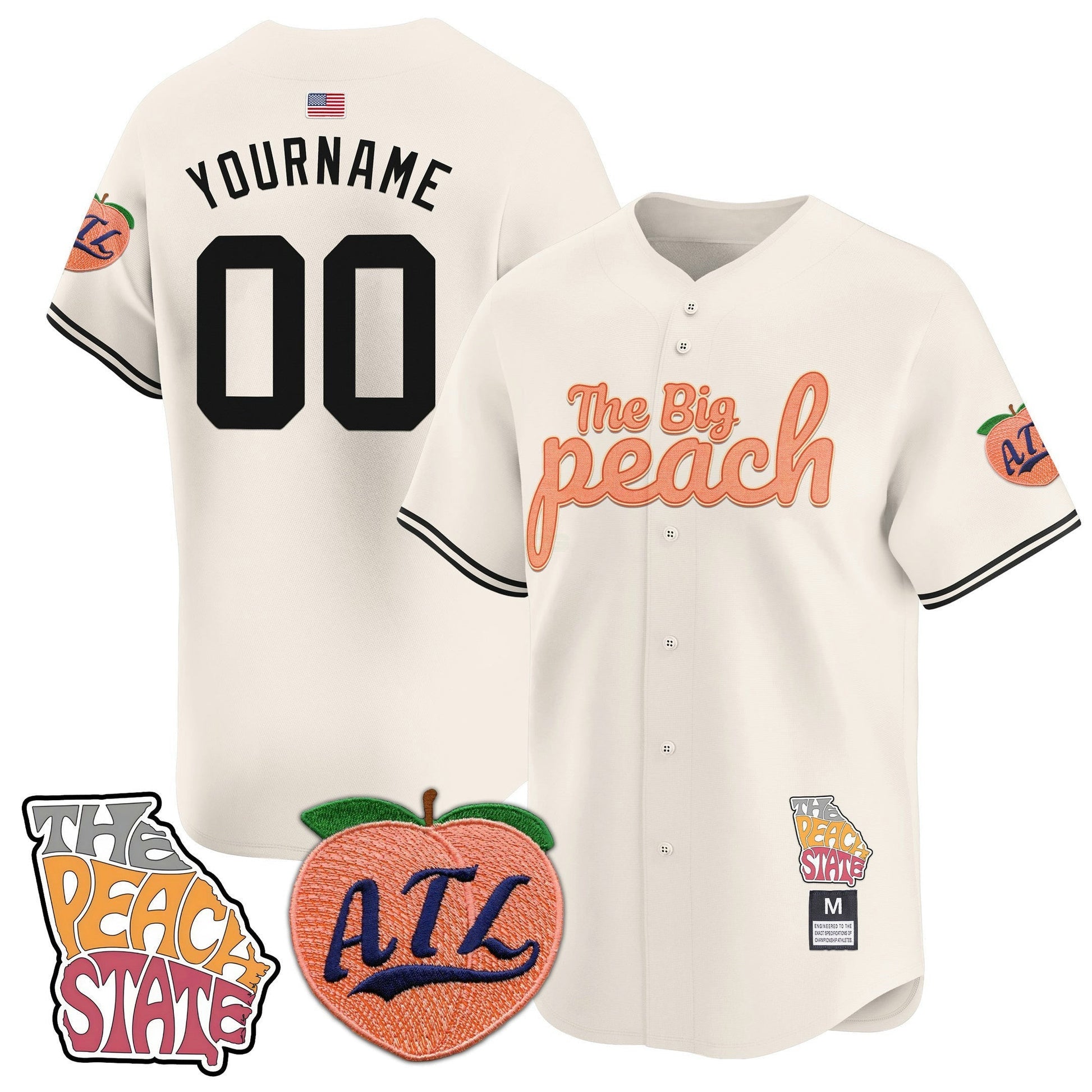 Camisa MLB Atlanta Braves The Big Peach Vapor Premier Limited Jersey
