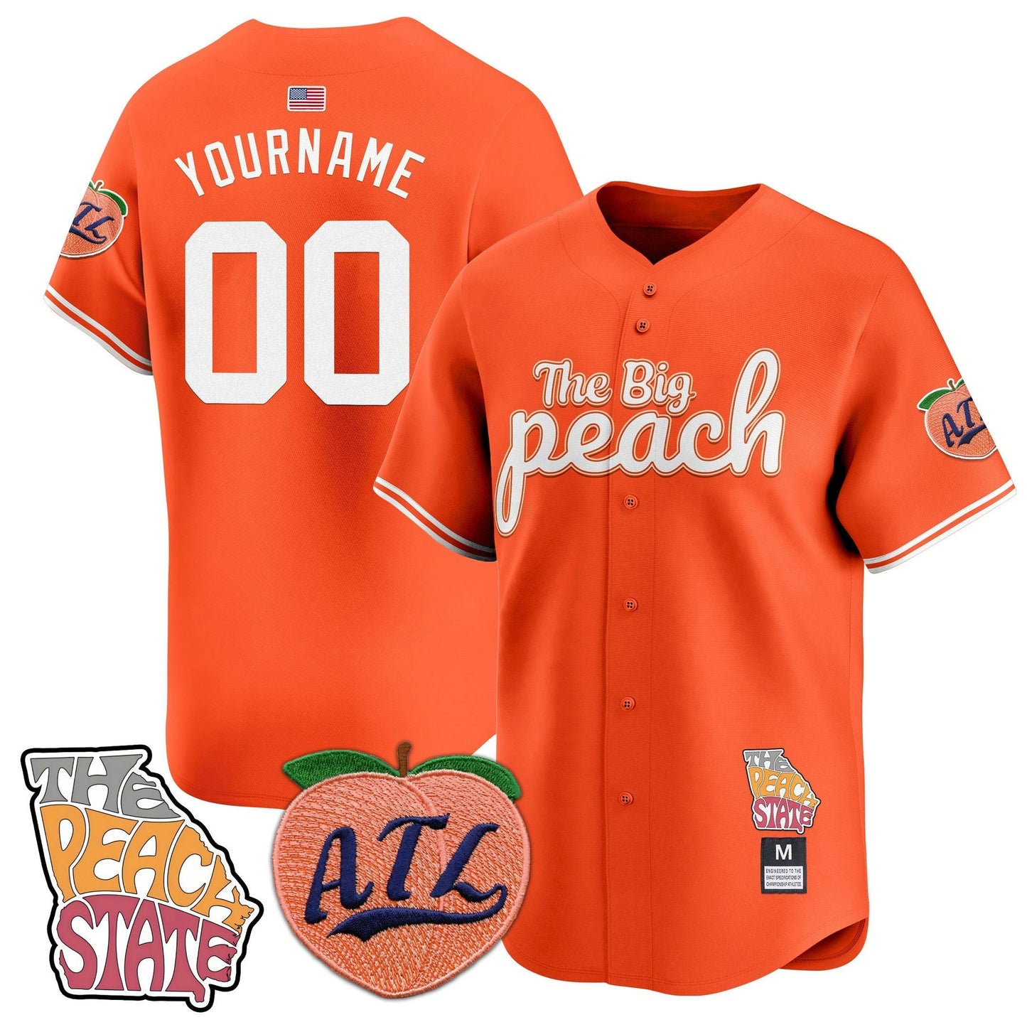 Camisa MLB Atlanta Braves The Big Peach Vapor Premier Limited Jersey