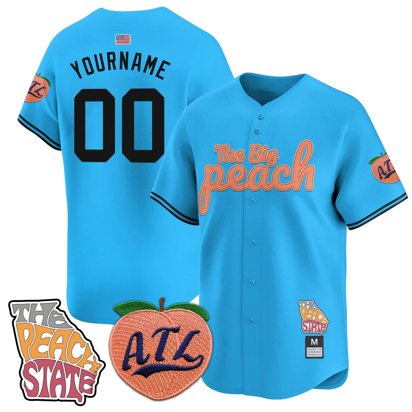 Camisa MLB Atlanta Braves The Big Peach Vapor Premier Limited Jersey