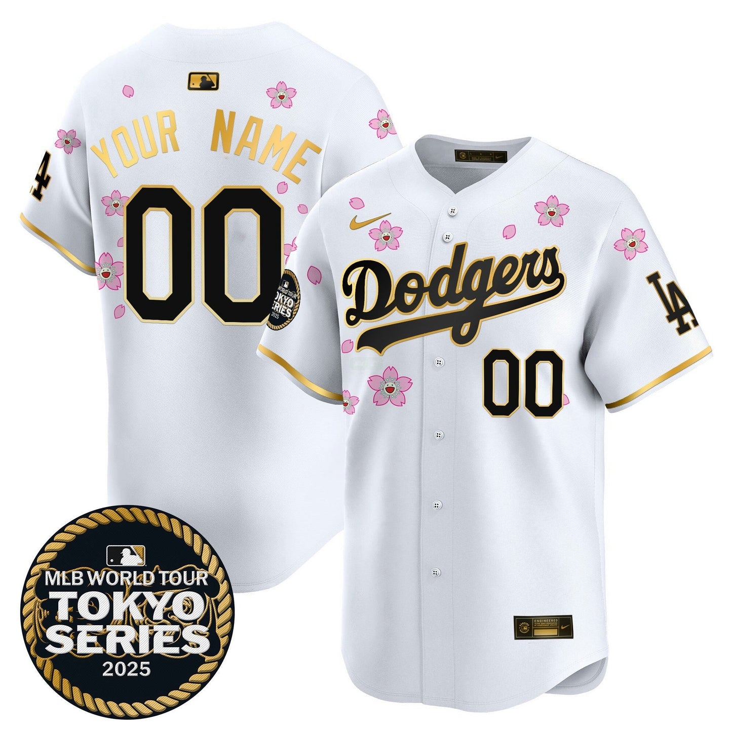 Camisa MLB Tokyo Series 2025 Dourada Trim Vapor Premier Limited Jersey V2 – Stitched