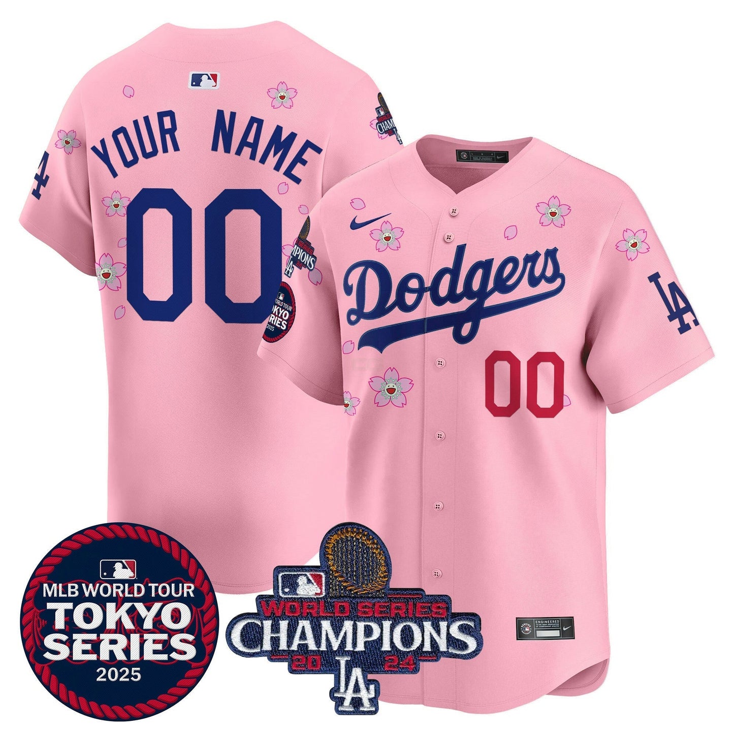 Camisa MLB Tokyo Series 2025 World Series Champions Patch Vapor Premier Limited Jersey – Stitched