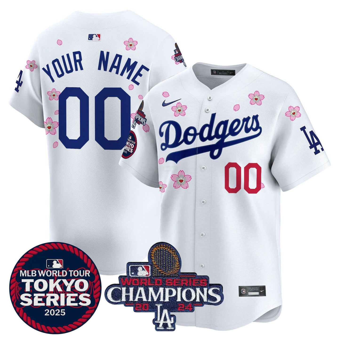 Camisa MLB Tokyo Series 2025 World Series Champions Patch Vapor Premier Limited Jersey – Stitched