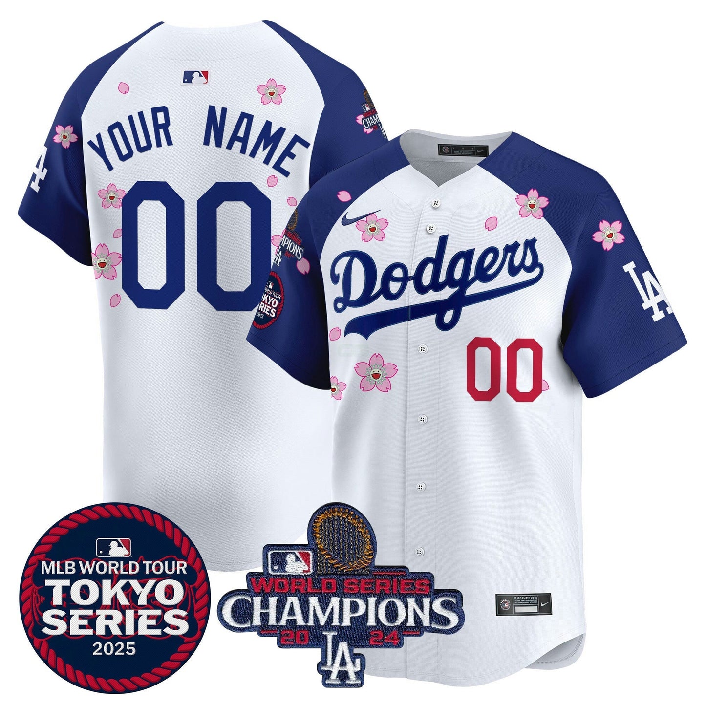 Camisa MLB Tokyo Series 2025 World Series Champions Patch Vapor Premier Limited Jersey – Stitched