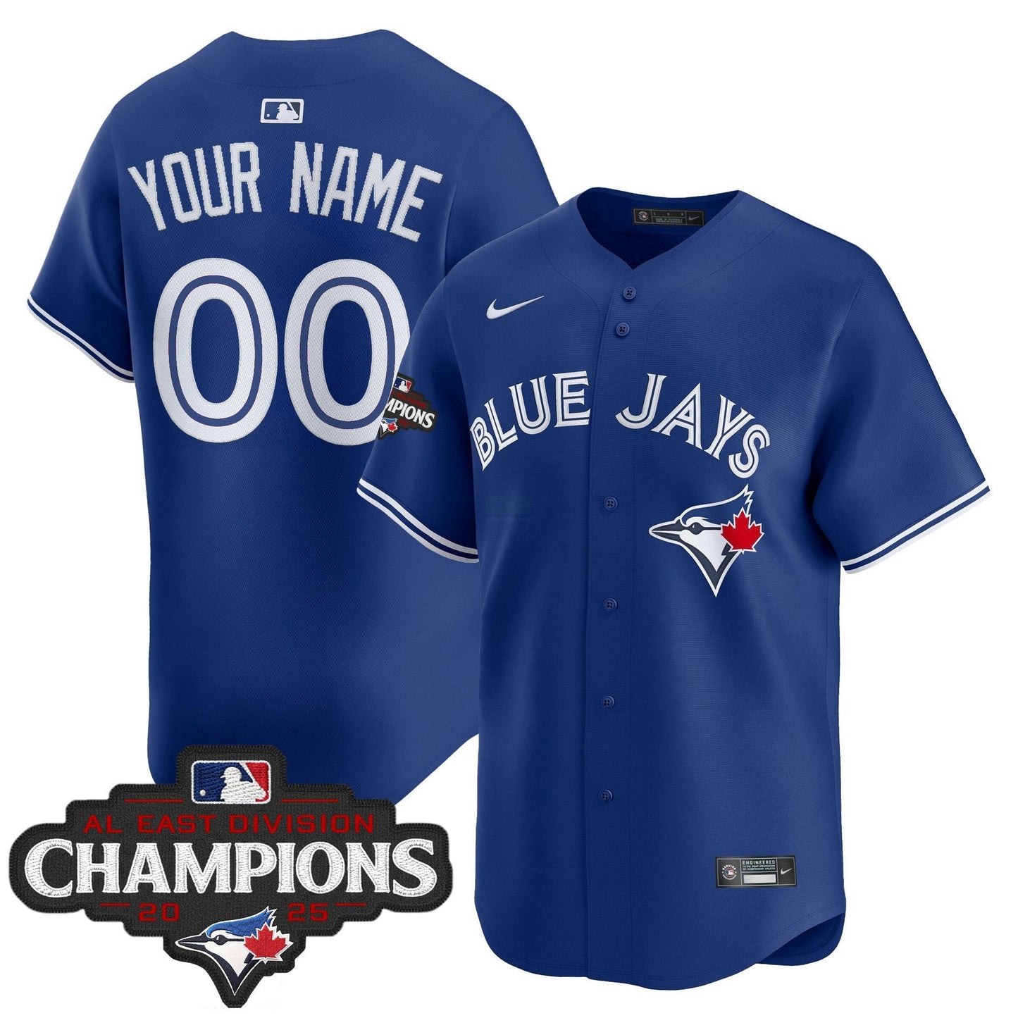 Camisa MLB Toronto 2025 AL East Division Champions Vapor Premier Limited Jersey