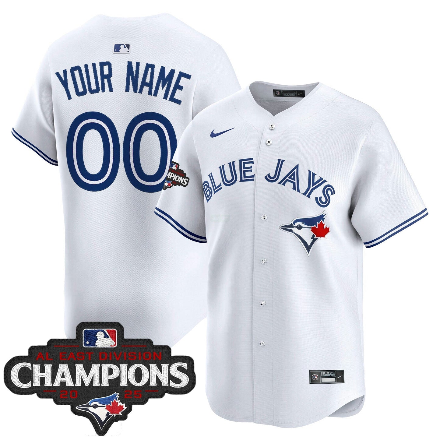 Camisa MLB Toronto 2025 AL East Division Champions Vapor Premier Limited Jersey