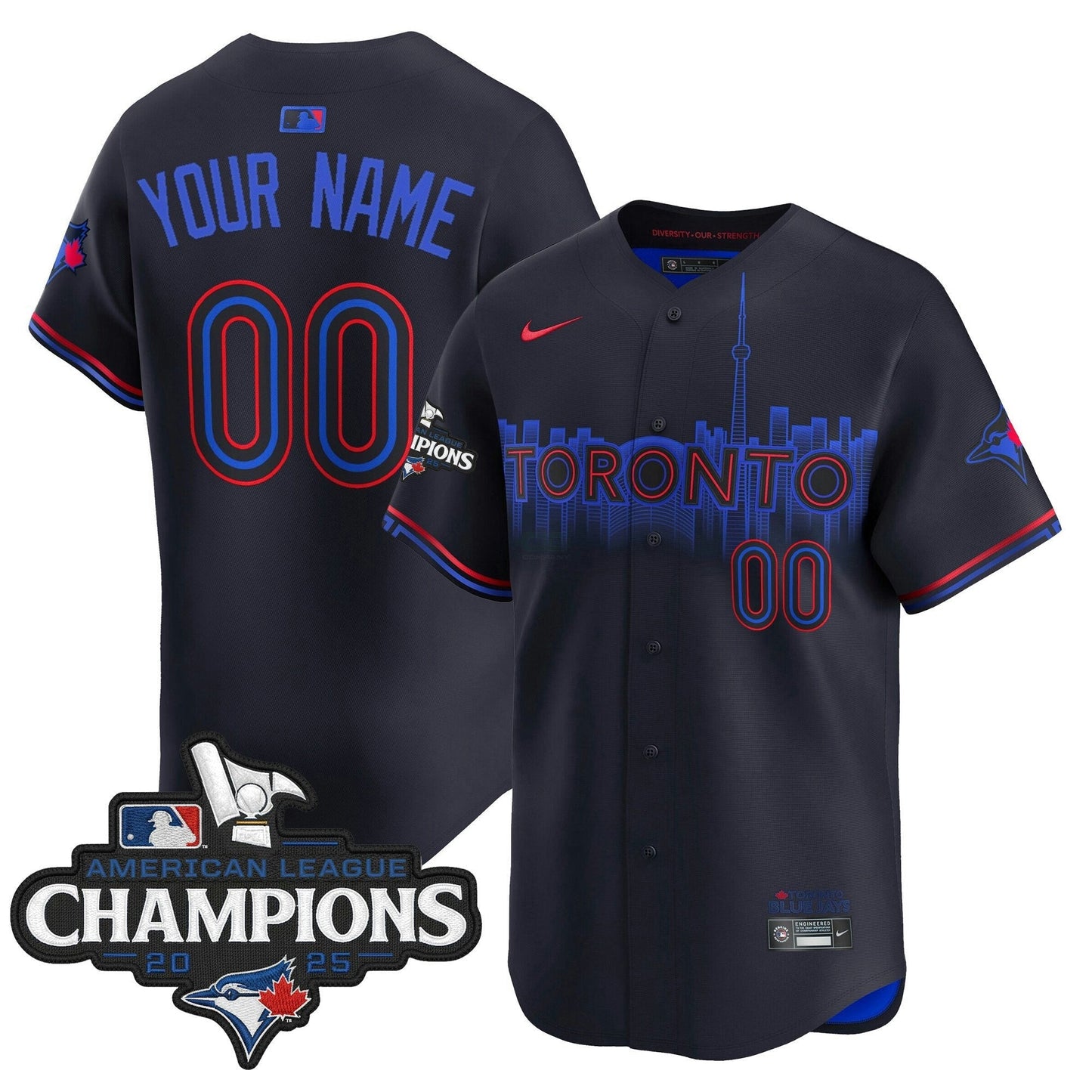 Camisa MLB Toronto 2025 American League Champions Vapor Premier Limited Jersey