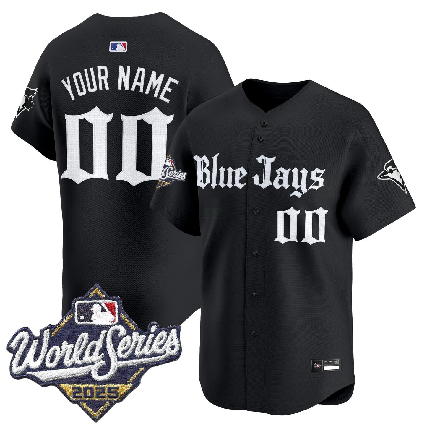Camisa MLB Toronto 2025 World Series Vapor Premier Limited Jersey V2 – Gothic North Edition