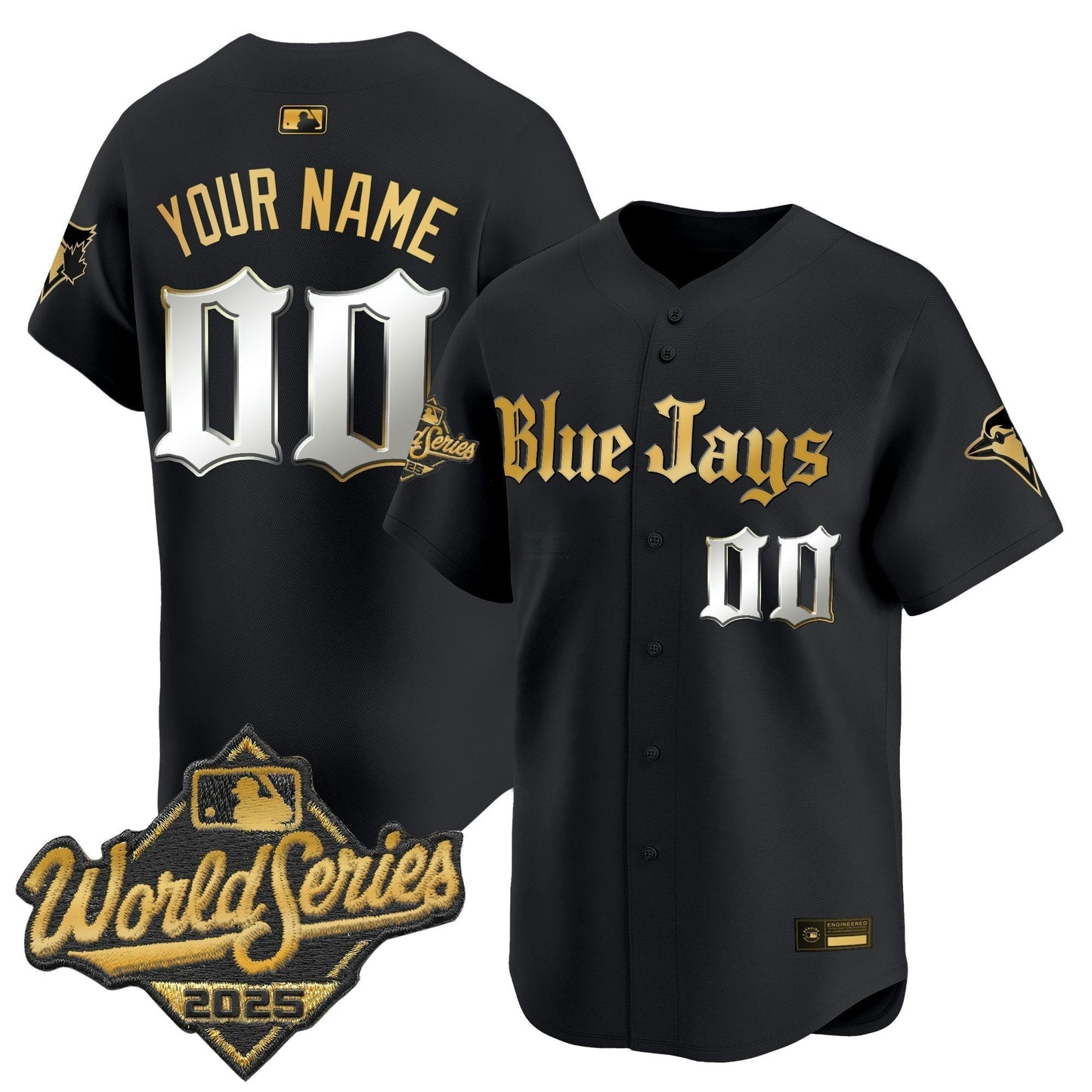 Camisa MLB Toronto 2025 World Series Vapor Premier Limited Jersey V2 – Gothic North Edition