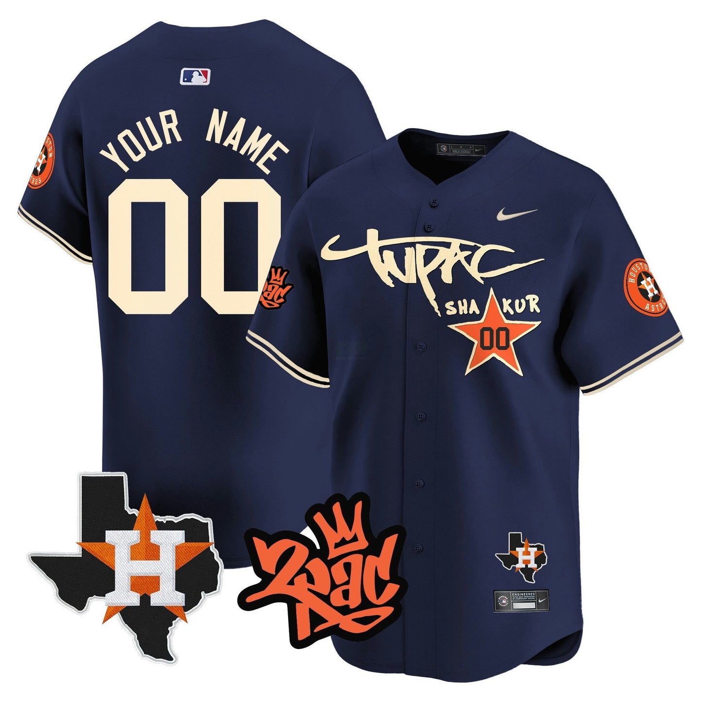 Camisa MLB Tupac Shakur Vapor Premier Limited Jersey