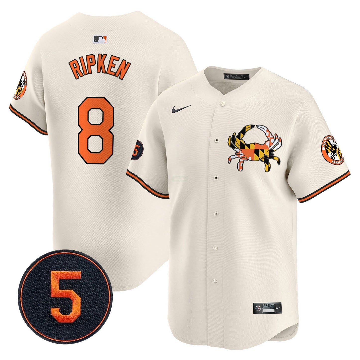 Camisa MLB Unisex Baltimore Robinson Patch Vapor Premier Limited Jersey V3