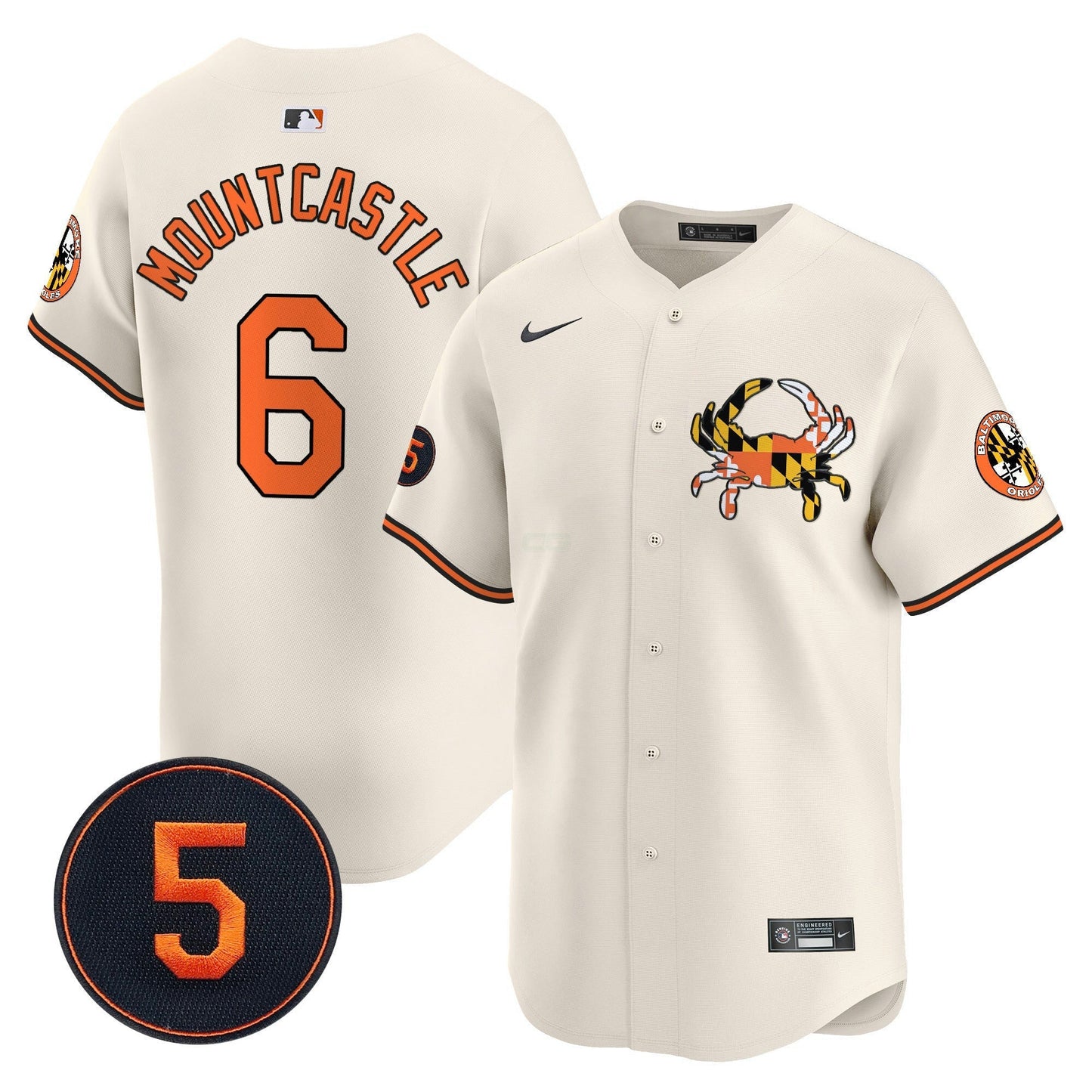 Camisa MLB Unisex Baltimore Robinson Patch Vapor Premier Limited Jersey V3