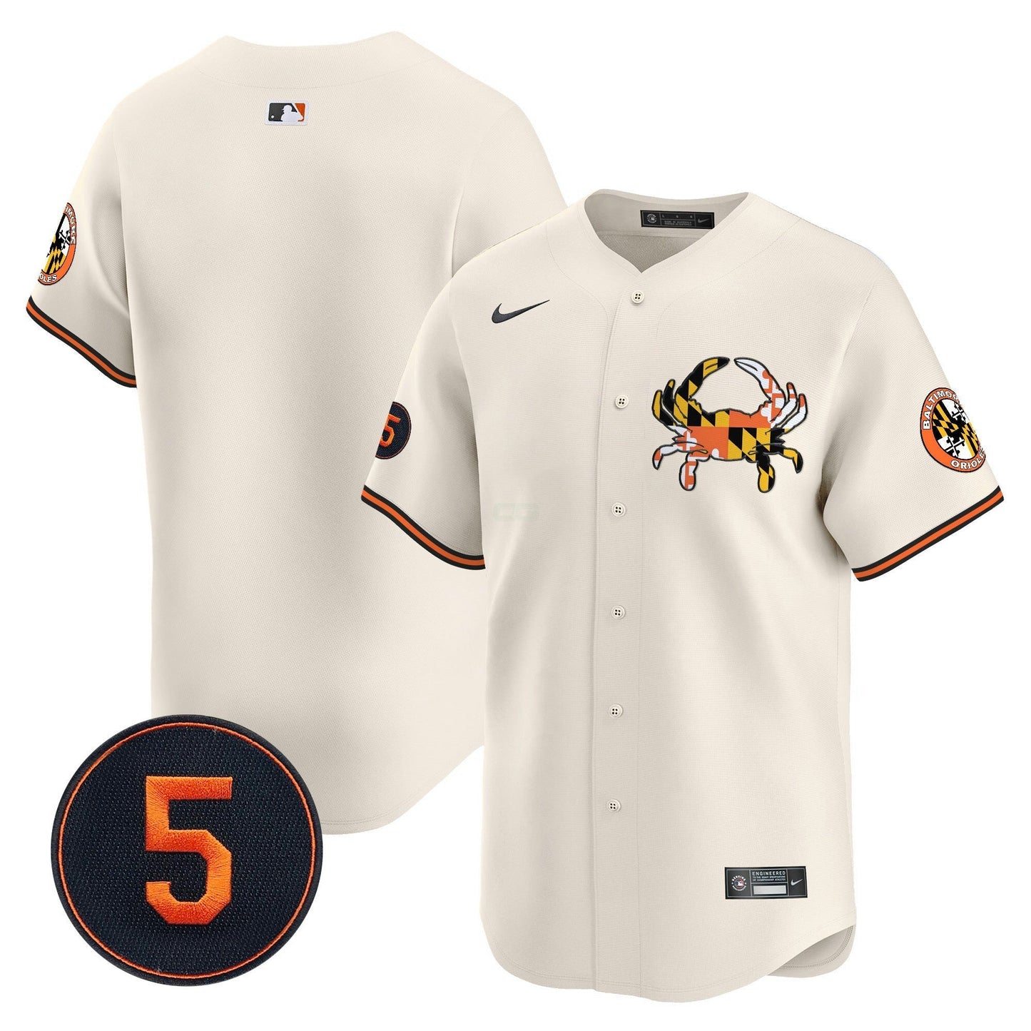 Camisa MLB Unisex Baltimore Robinson Patch Vapor Premier Limited Jersey V3