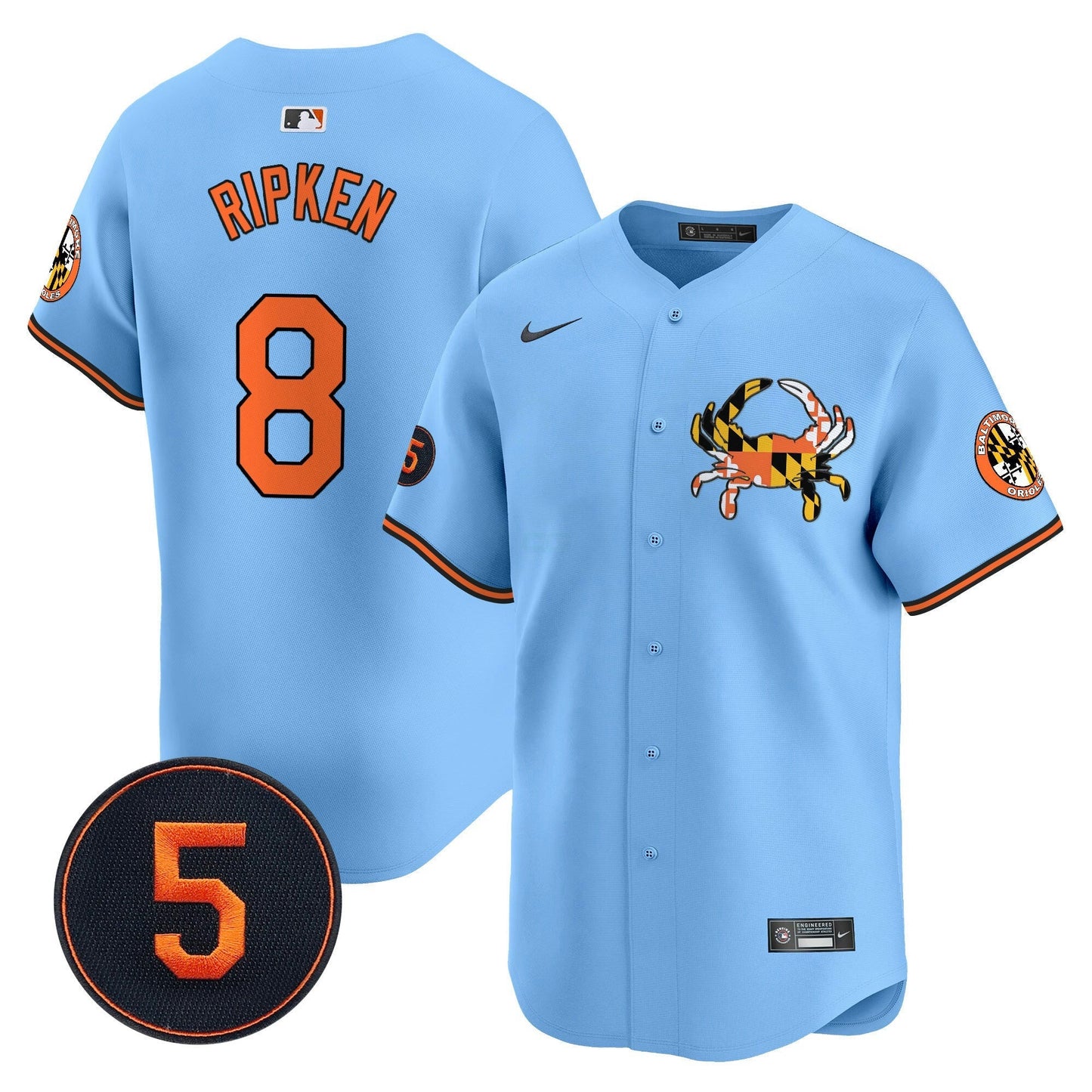 Camisa MLB Unisex Baltimore Robinson Patch Vapor Premier Limited Jersey V3