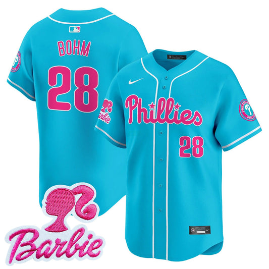 Camisa MLB Philadelphia Phillies Unisex Barbie Patch Vapor Premier Limited Jersey