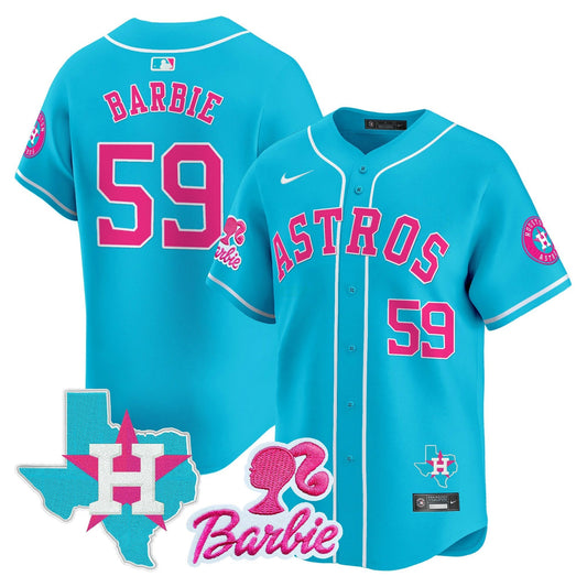 Camisa MLB Houston Astros Unisex Barbie Patch Vapor Premier Limited Jersey