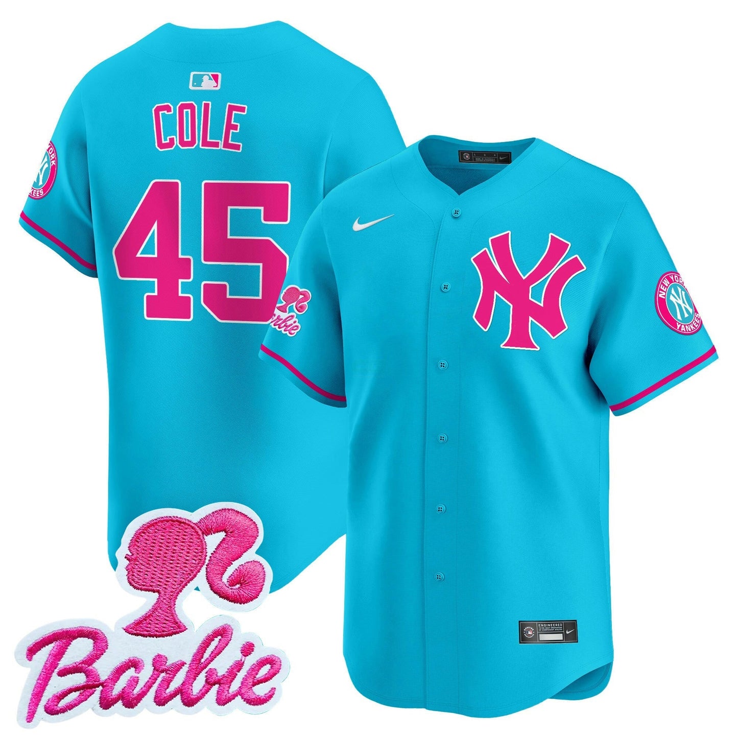 Camisa MLB New York Yankees Unisex Barbie Patch Vapor Premier Limited Jersey