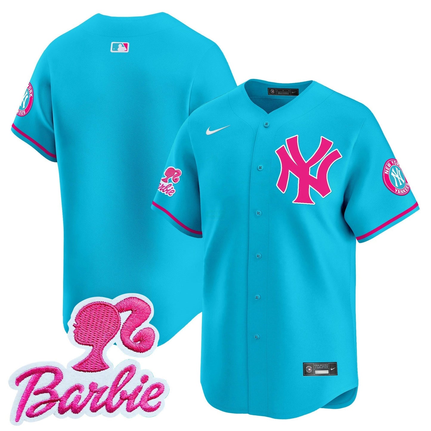 Camisa MLB New York Yankees Unisex Barbie Patch Vapor Premier Limited Jersey