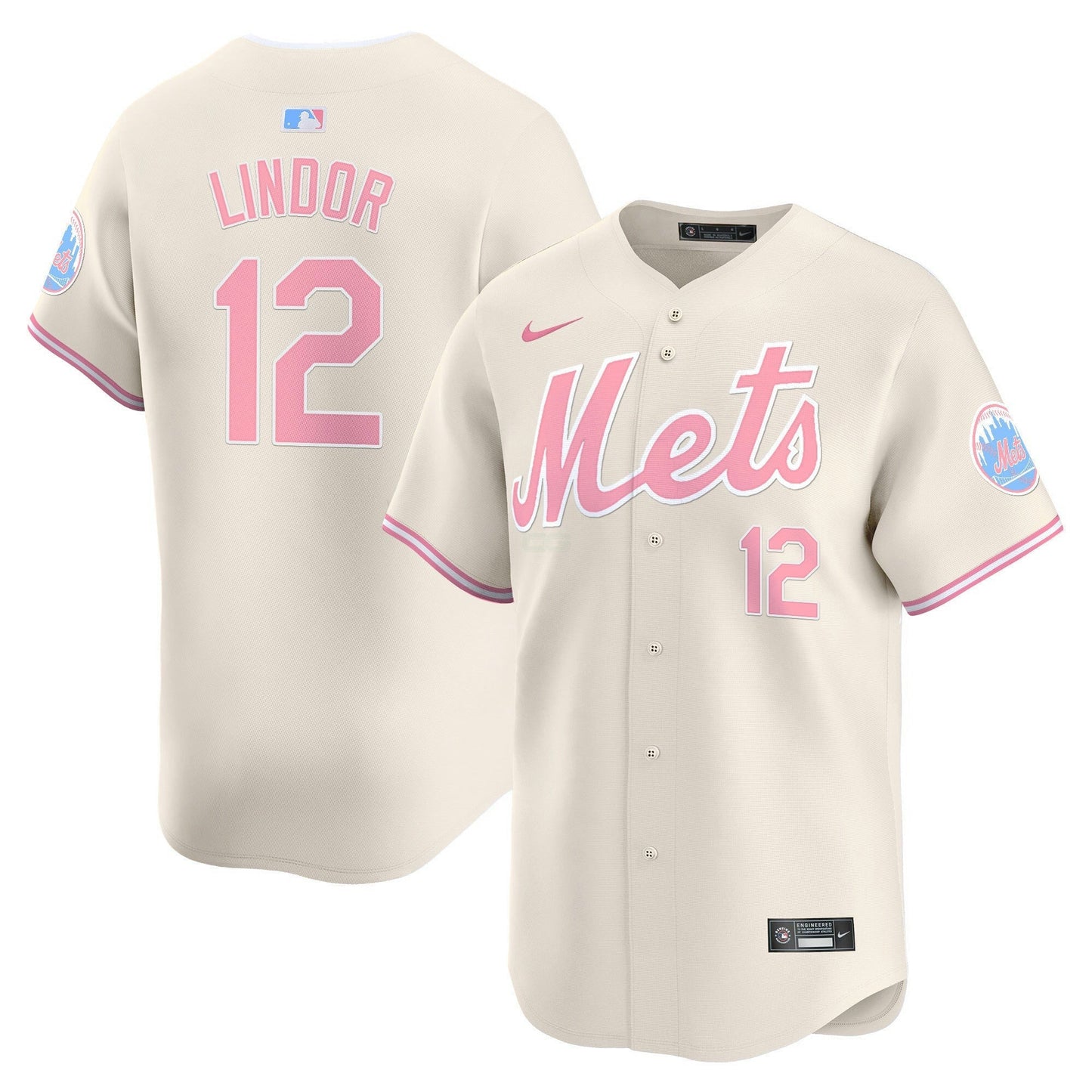 Camisa MLB New York Mets Unisex Bubblegum Pink Vapor Premier Limited Jersey