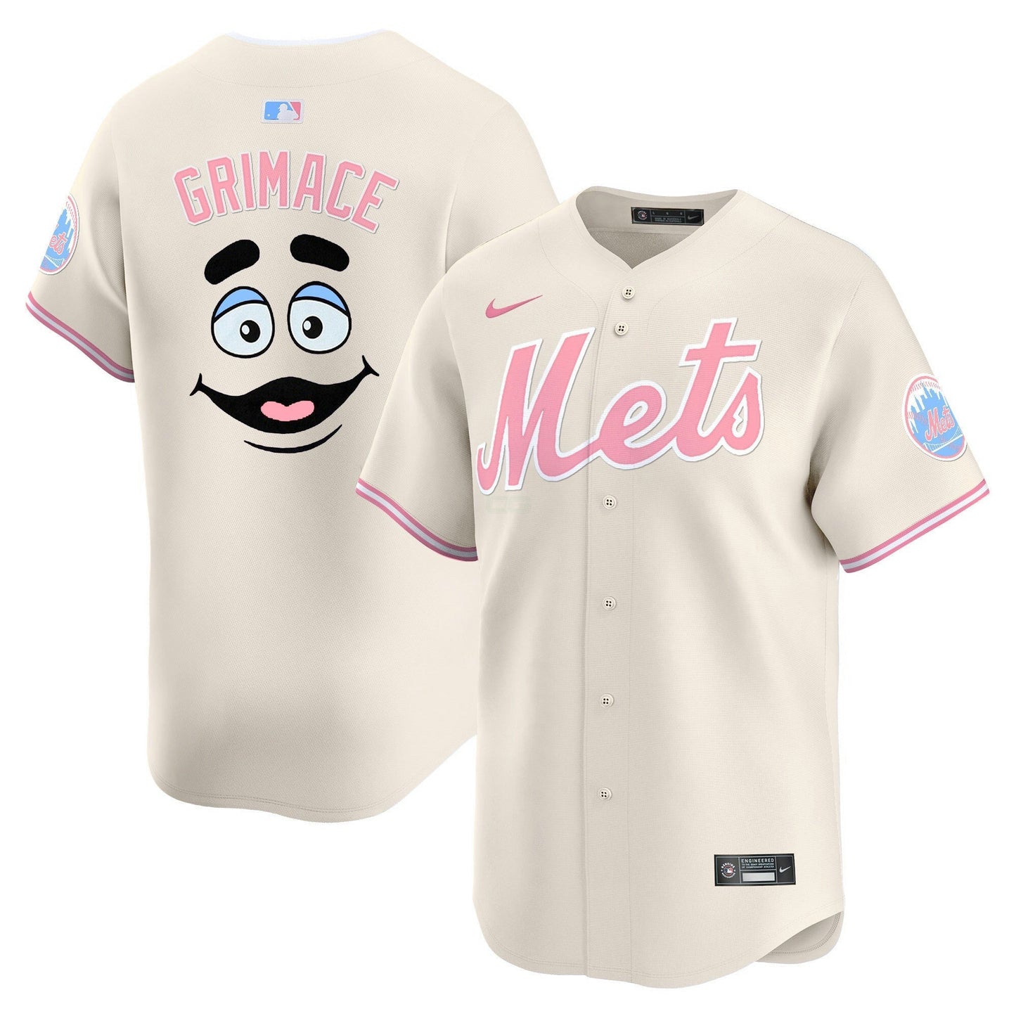 Camisa MLB New York Mets Unisex Bubblegum Pink Vapor Premier Limited Jersey