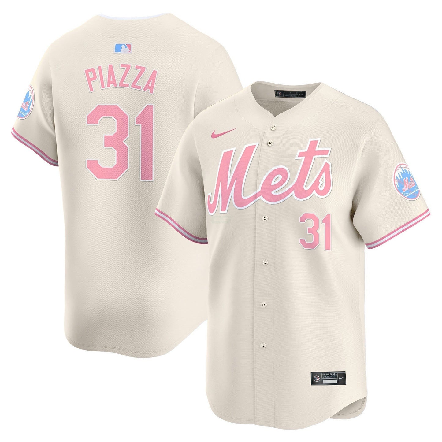 Camisa MLB New York Mets Unisex Bubblegum Pink Vapor Premier Limited Jersey