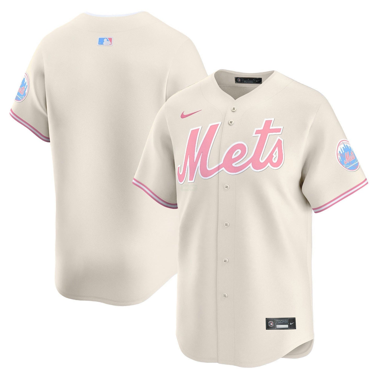 Camisa MLB New York Mets Unisex Bubblegum Pink Vapor Premier Limited Jersey
