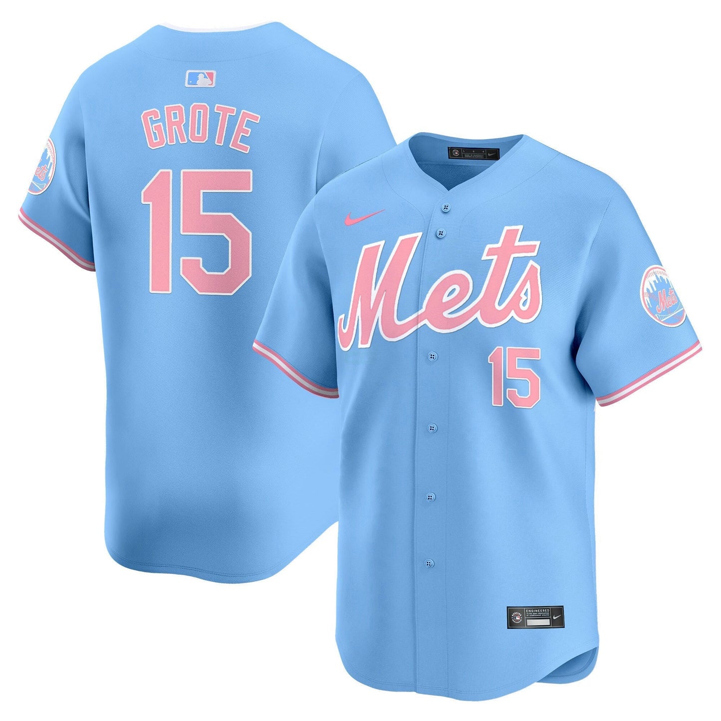 Camisa MLB New York Mets Unisex Bubblegum Pink Vapor Premier Limited Jersey