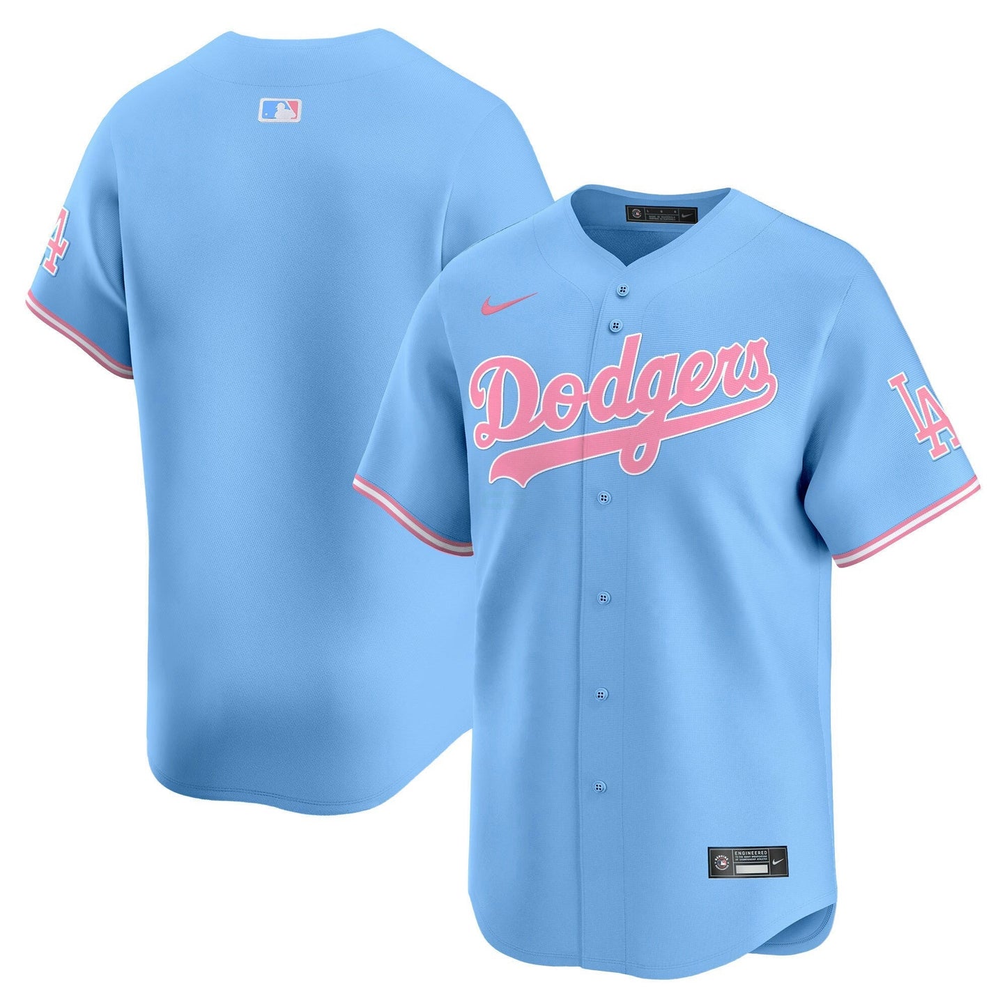 Camisa MLB Los Angeles Dodgers Unisex Bubblegum Pink Vapor Premier Limited Jersey