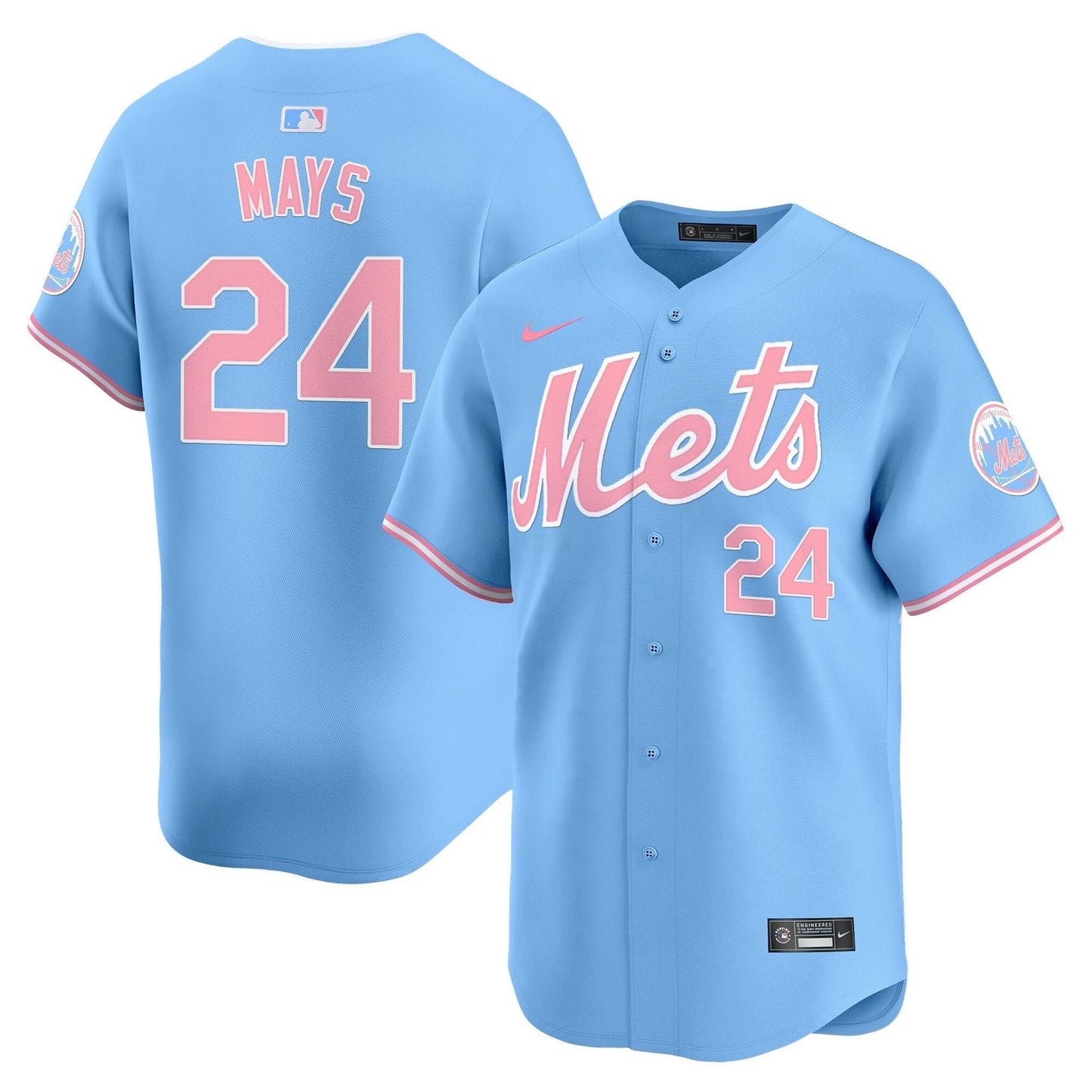 Camisa MLB New York Mets Unisex Bubblegum Pink Vapor Premier Limited Jersey