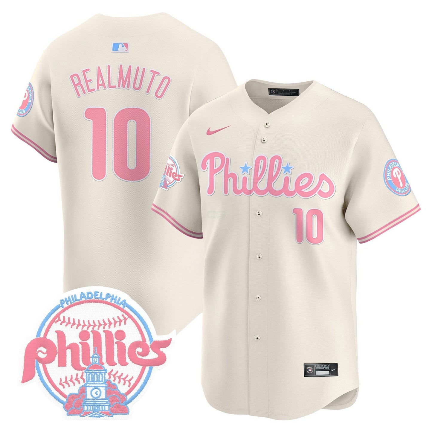 Camisa MLB Philadelphia Phillies Unisex Bubblegum Pink Vapor Premier Limited Jersey V2