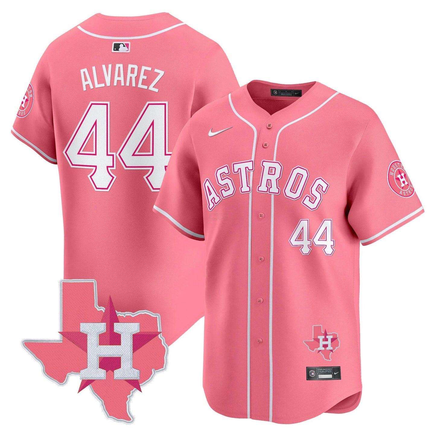 Camisa MLB Houston Astros Unisex Bubblegum Pink Vapor Premier Limited Jersey V2