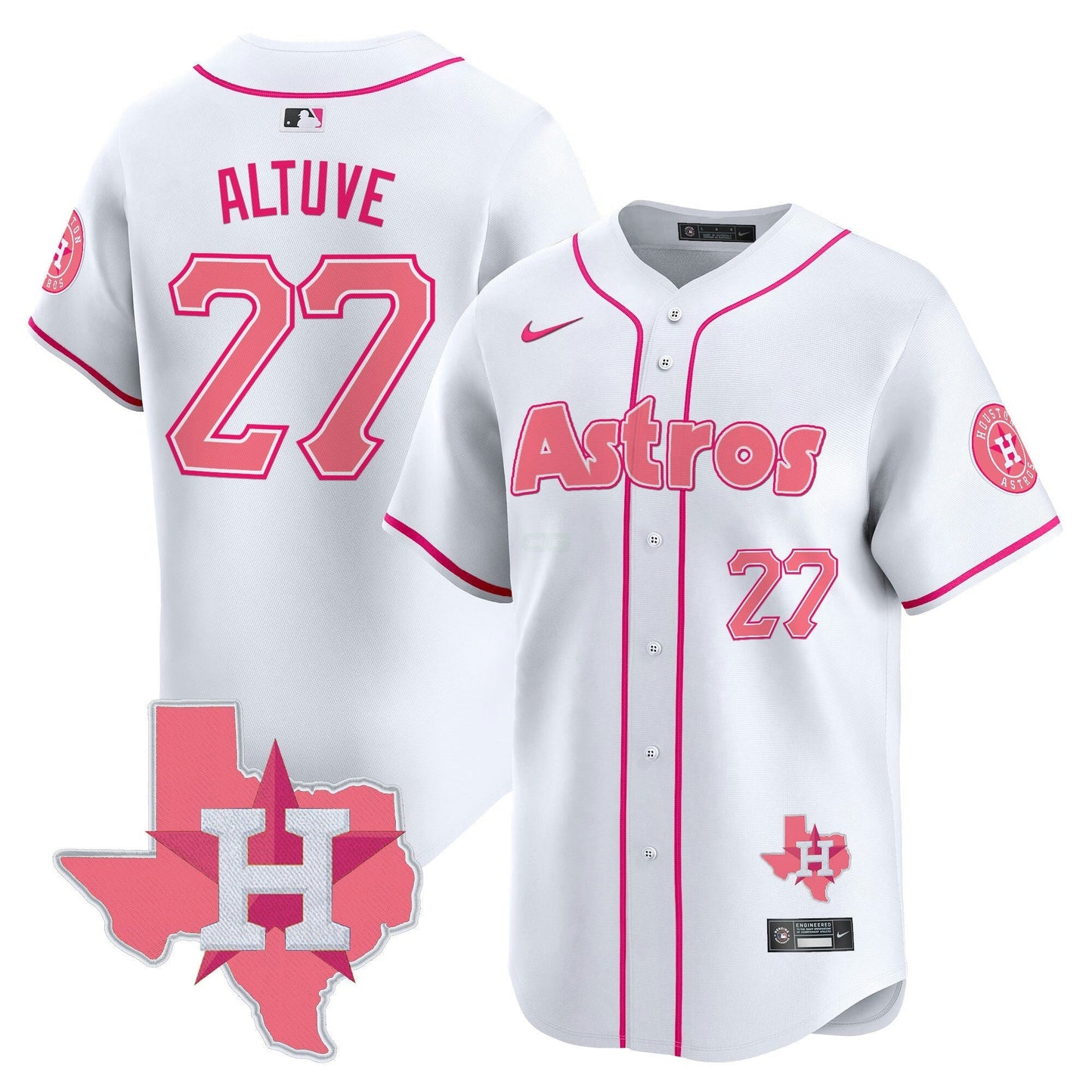 Camisa MLB Unisex Bubblegum Pink Vapor Premier Limited Jersey V3