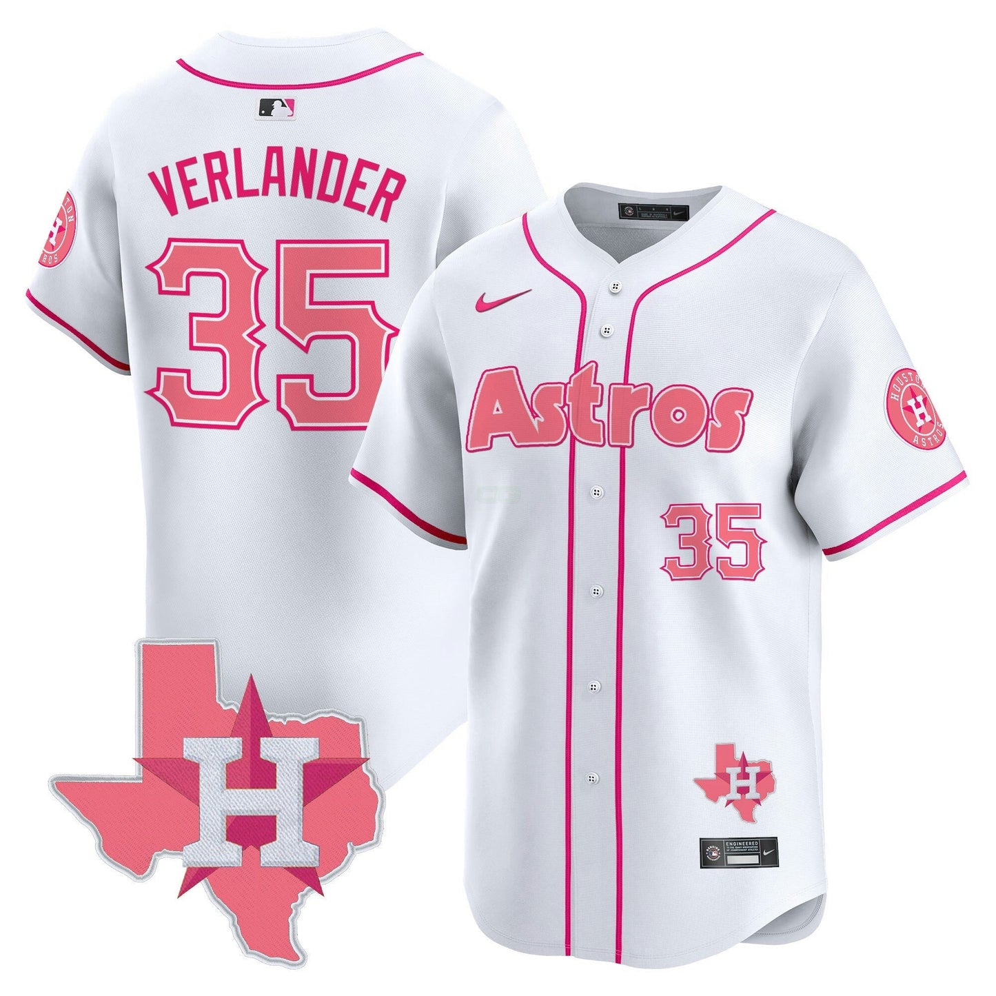 Camisa MLB Unisex Bubblegum Pink Vapor Premier Limited Jersey V3