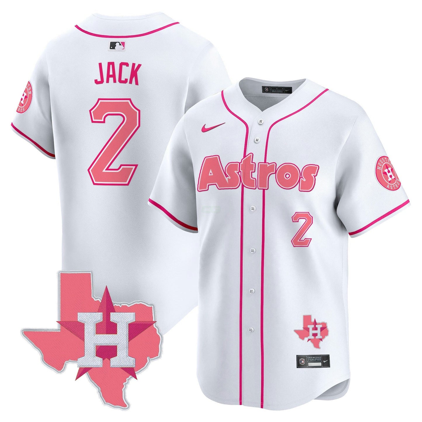 Camisa MLB Unisex Bubblegum Pink Vapor Premier Limited Jersey V3