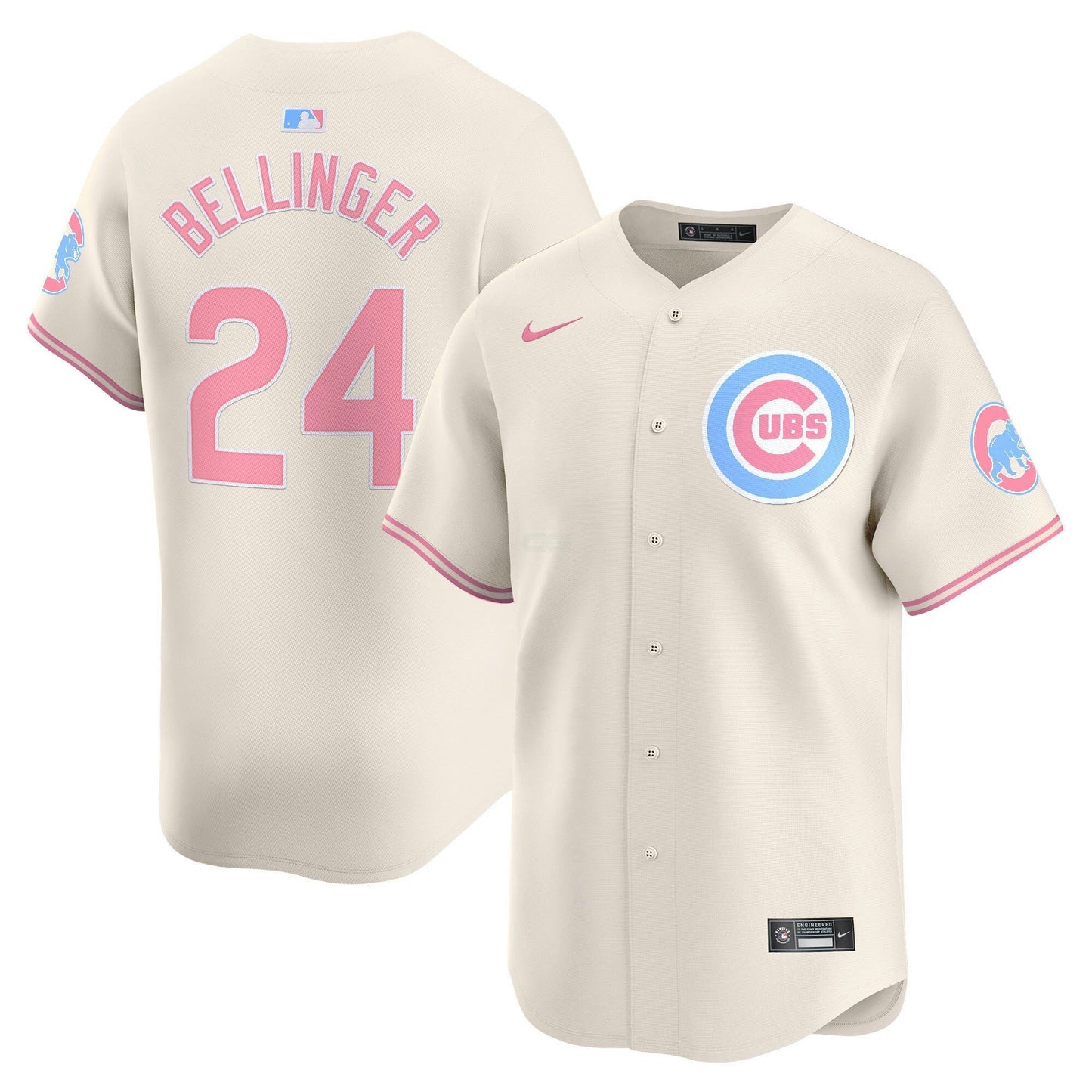 Camisa MLB Unisex Chicago Bubblegum Pink Vapor Premier Limited Jersey