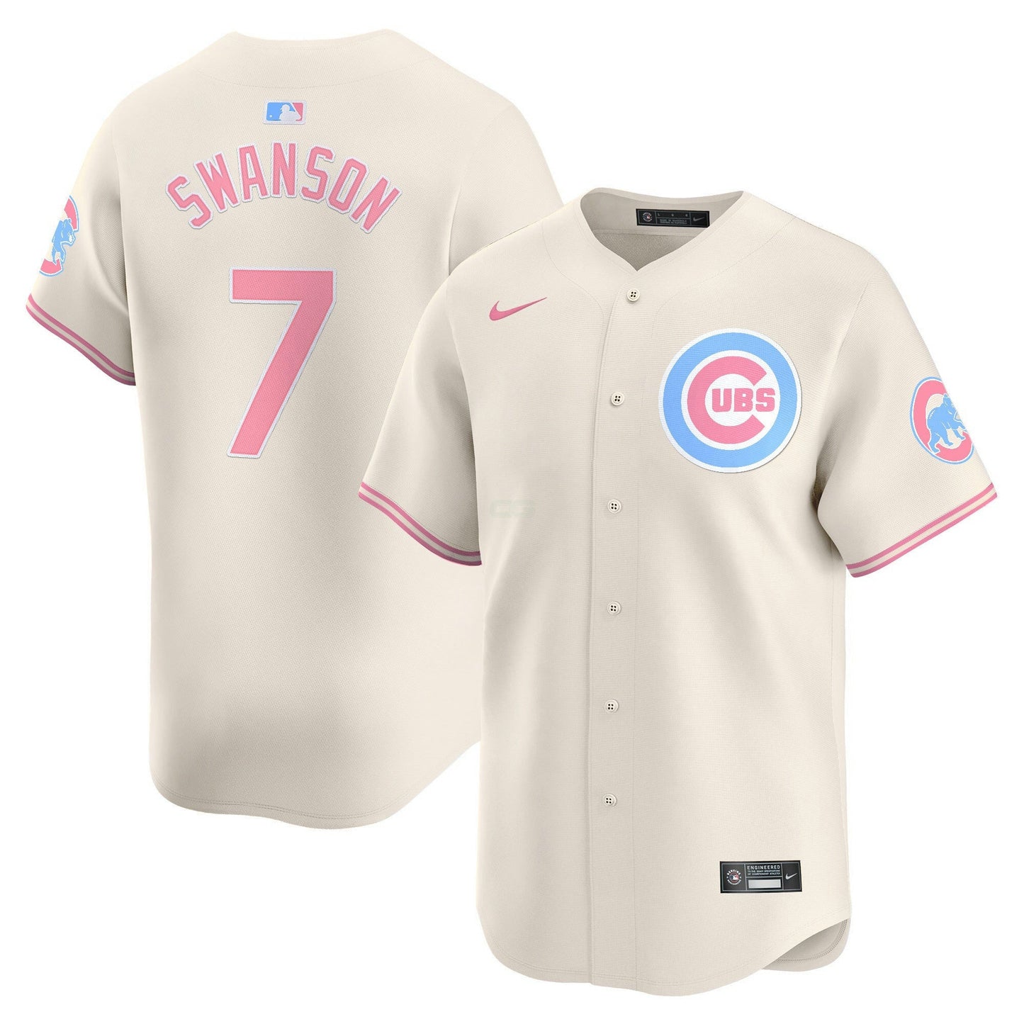 Camisa MLB Unisex Chicago Bubblegum Pink Vapor Premier Limited Jersey