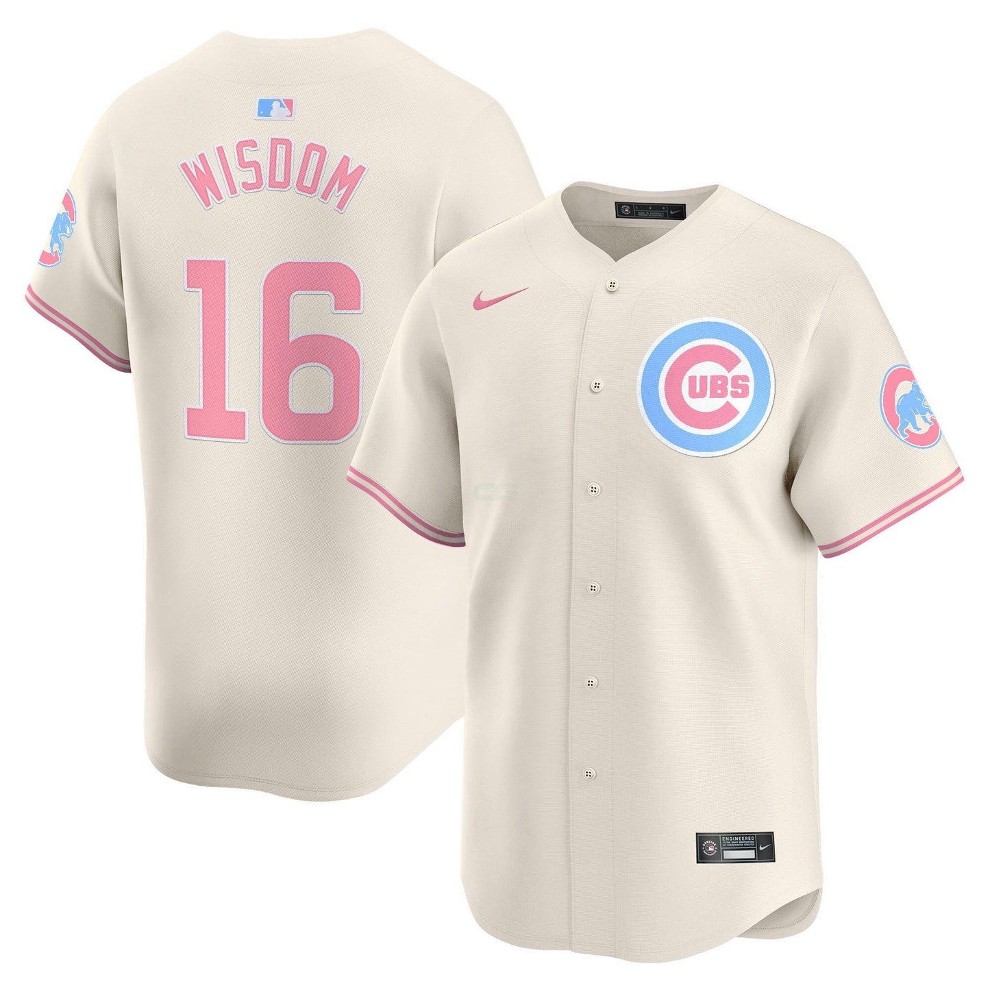 Camisa MLB Unisex Chicago Bubblegum Pink Vapor Premier Limited Jersey